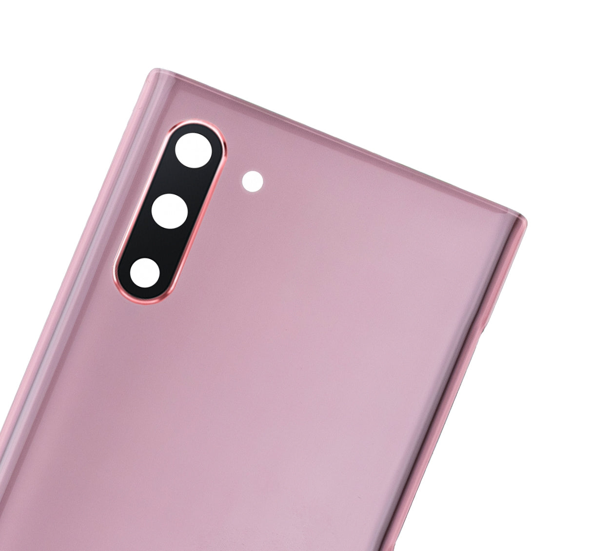 Back Cover Glass With Camera Lens For Samsung Galaxy Note 10 (No Logo) (Aftermarket Plus) (Aura Pink)