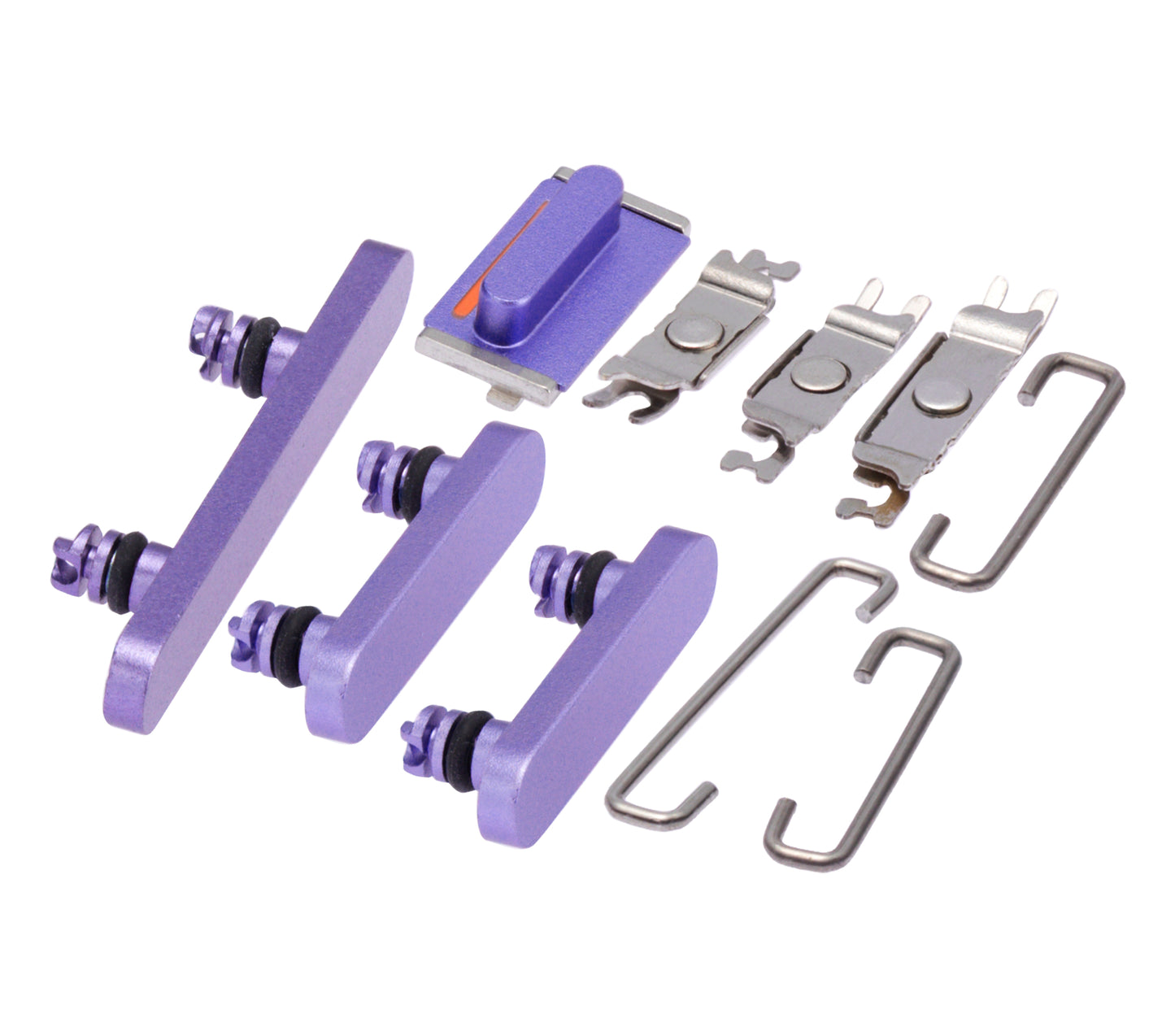 Hard Buttons (Power / Volume / Switch) For iPhone 12 Mini (Purple)
