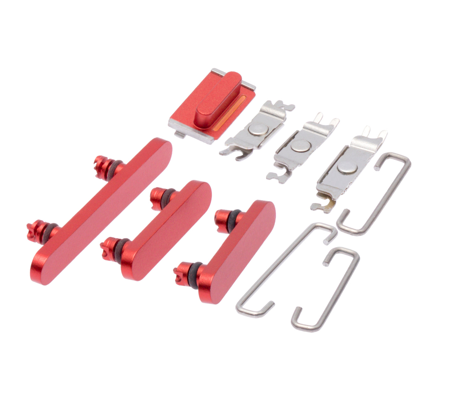Hard Buttons (Power / Volume / Switch) For iPhone 12 (Red)