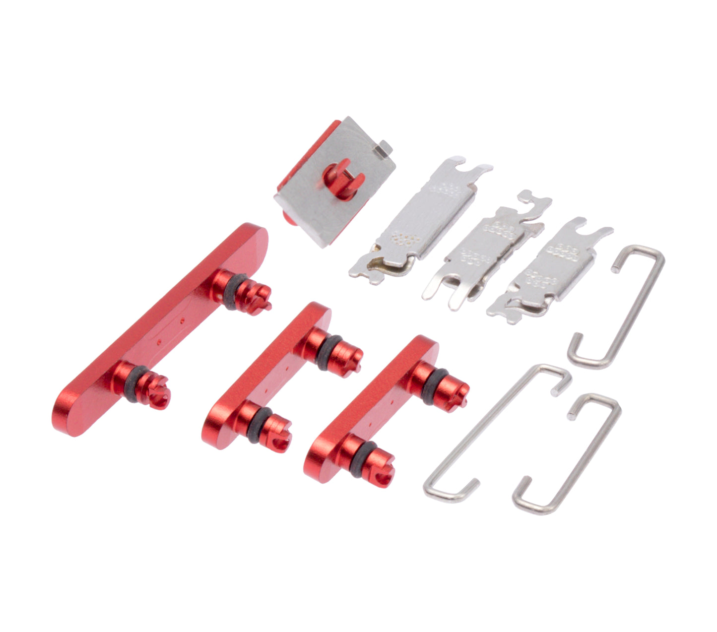 Hard Buttons (Power / Volume / Switch) For iPhone 12 (Red)