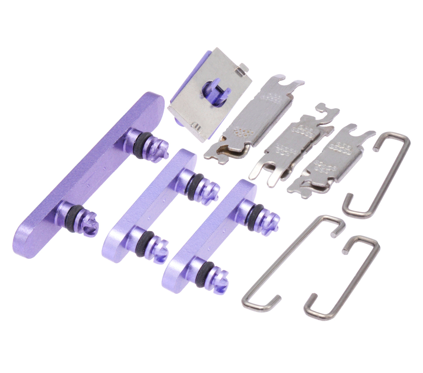 Hard Buttons (Power / Volume / Switch) For iPhone 12 (Purple)