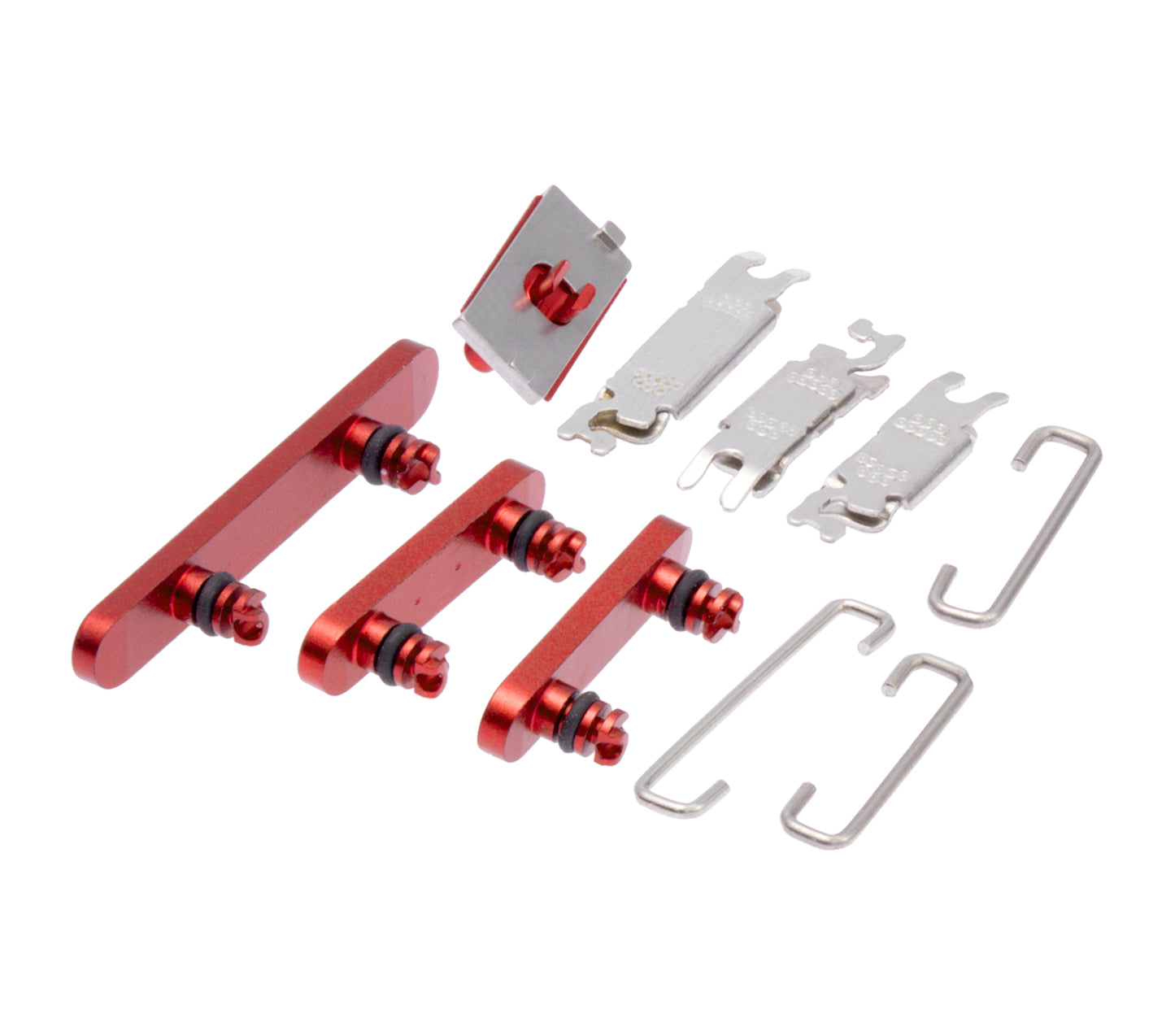 Hard Buttons (Power / Volume / Switch) For iPhone 13 / 13 Mini (Red)