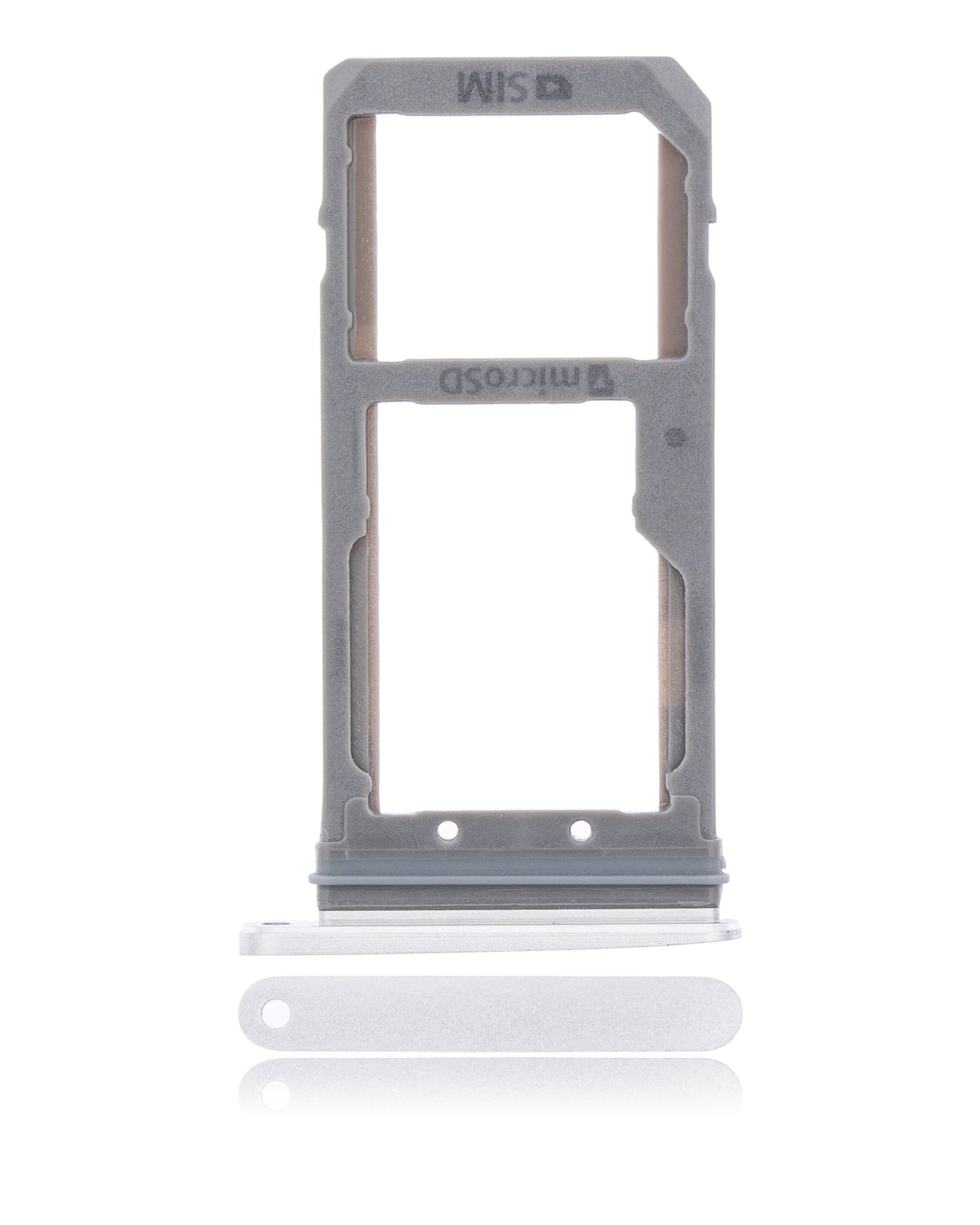 Dual Sim Card Tray For Samsung Galaxy S7 (Silver)