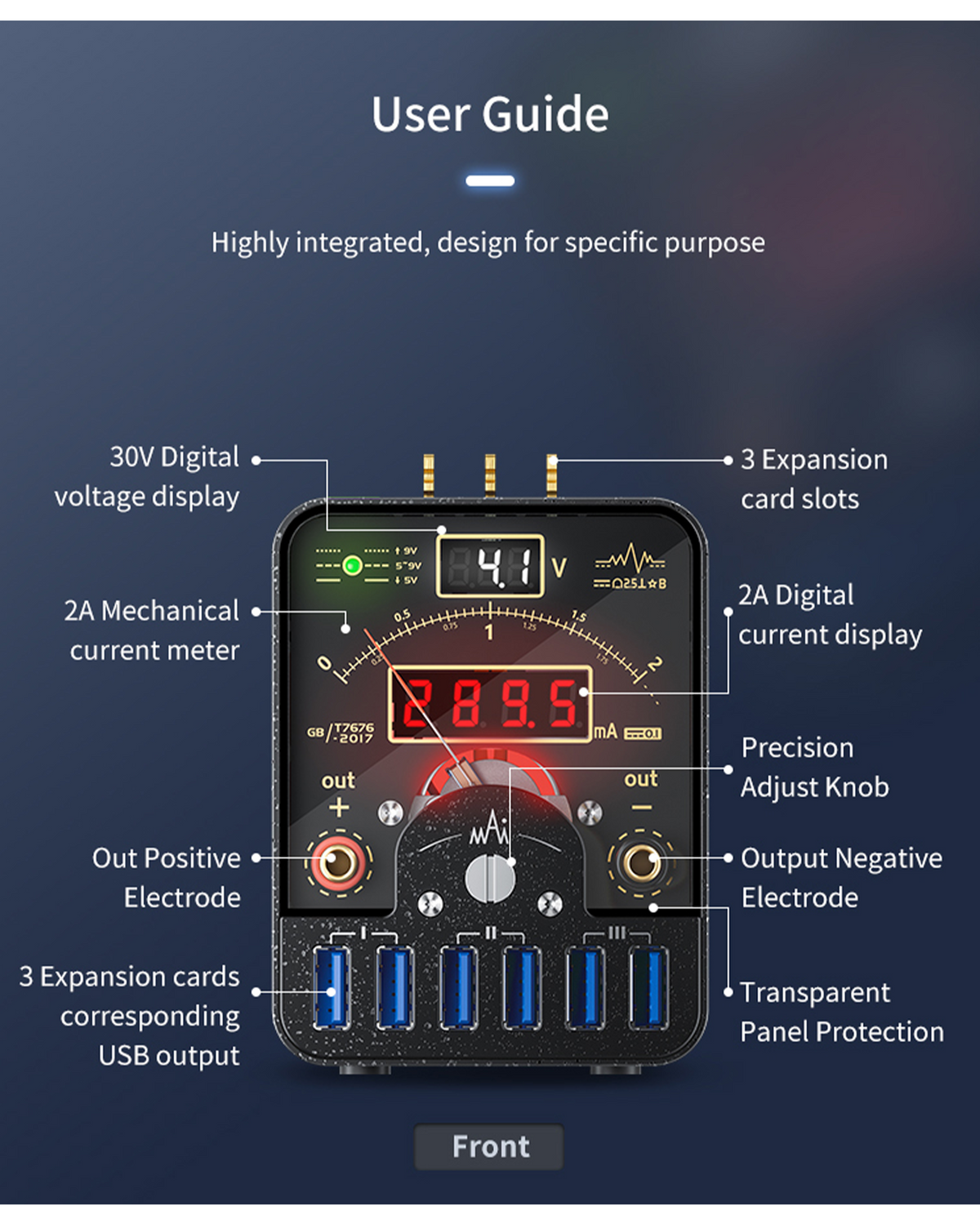 LT1 DC Power Supply With Mount And iPhone 6 - 12 Series Battery Power Connectors (Qianli)