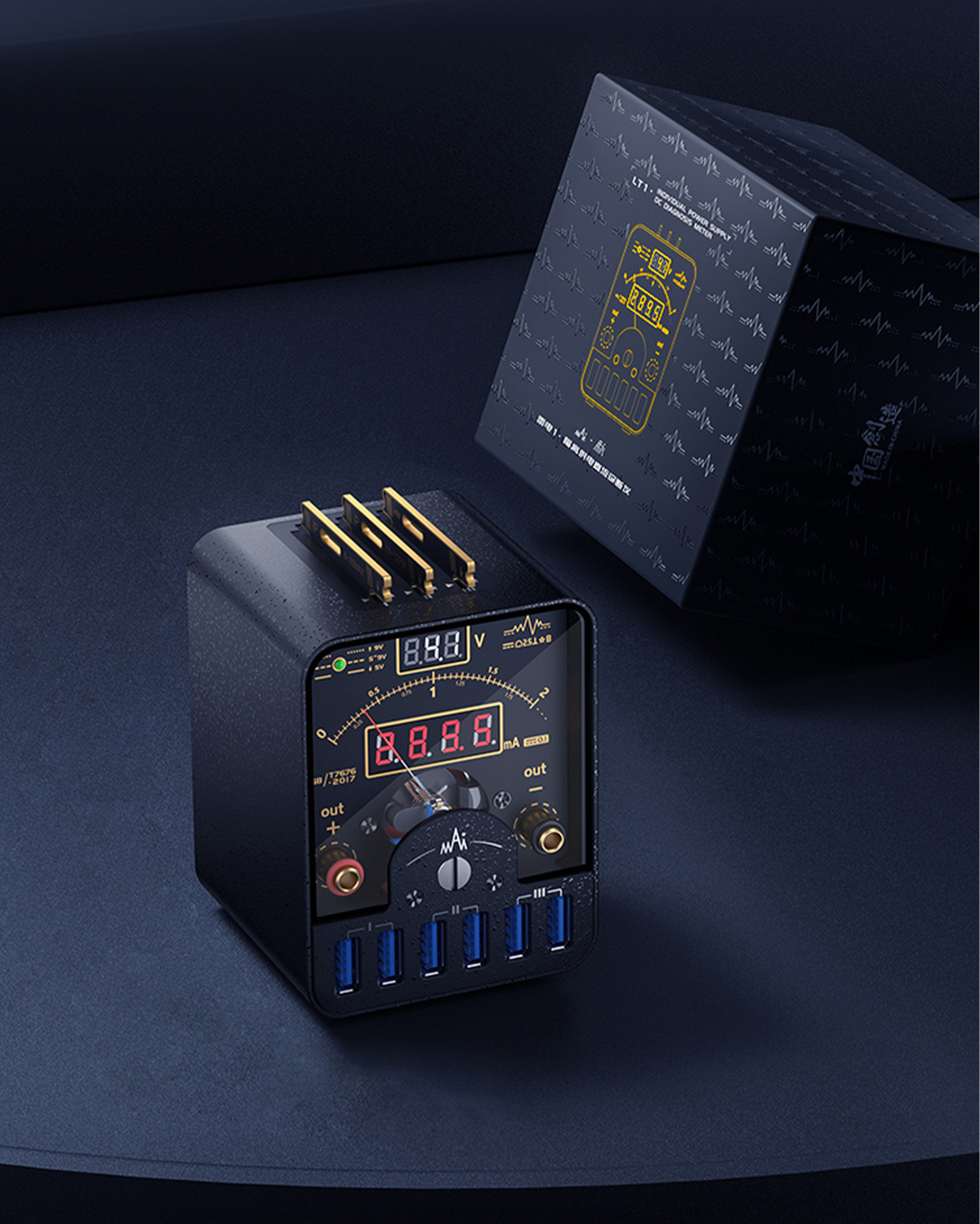 LT1 DC Power Supply With Mount And iPhone 6 - 12 Series Battery Power Connectors (Qianli)