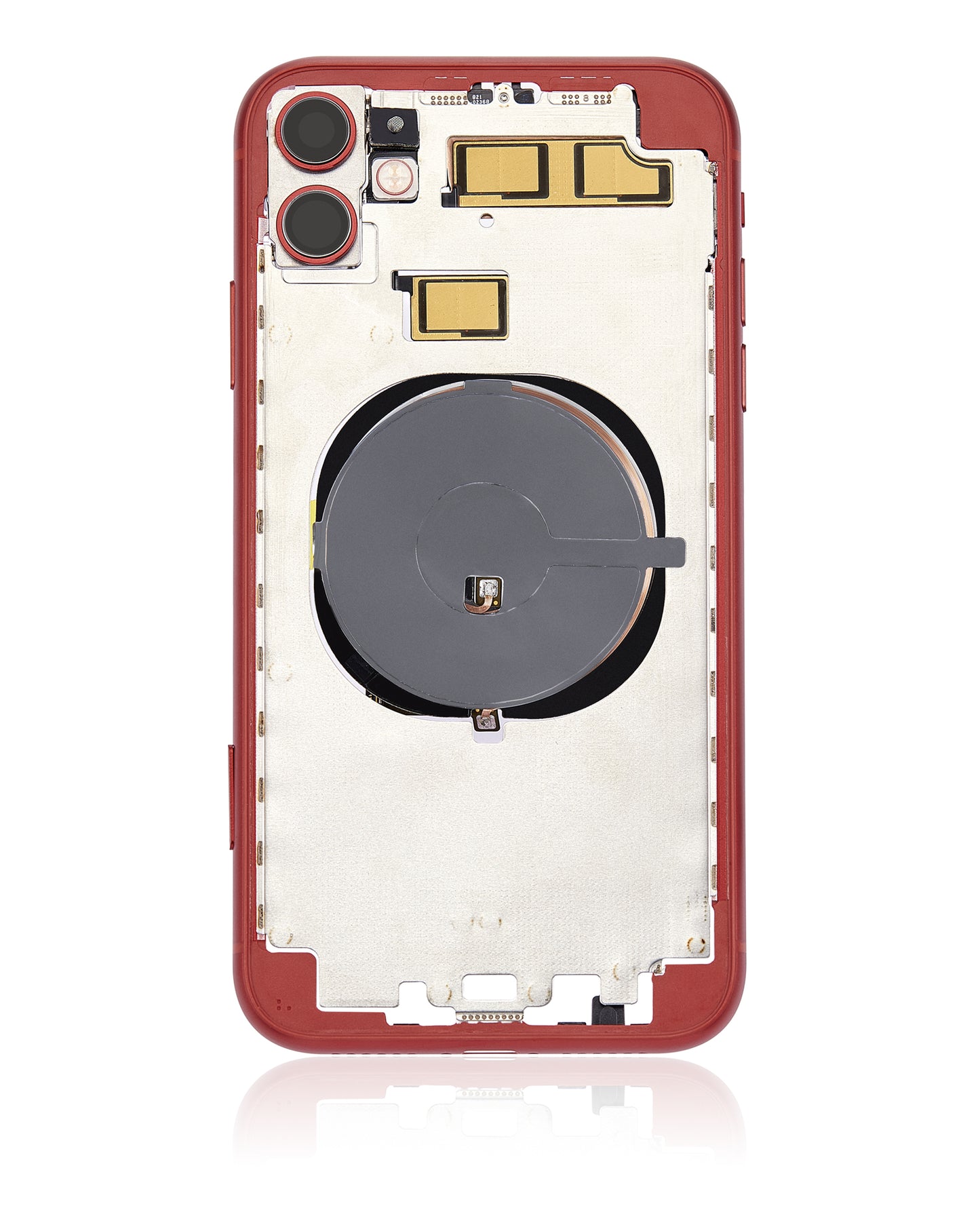 Back Housing W/ Small Components Pre-Installed (Without Back Cover) For iPhone 11 (Red)