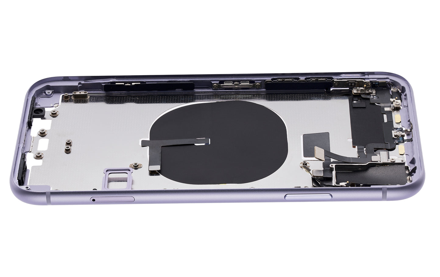 Back Housing W/ Small Components Pre-Installed (Without Back Cover) For iPhone 11 (Purple)