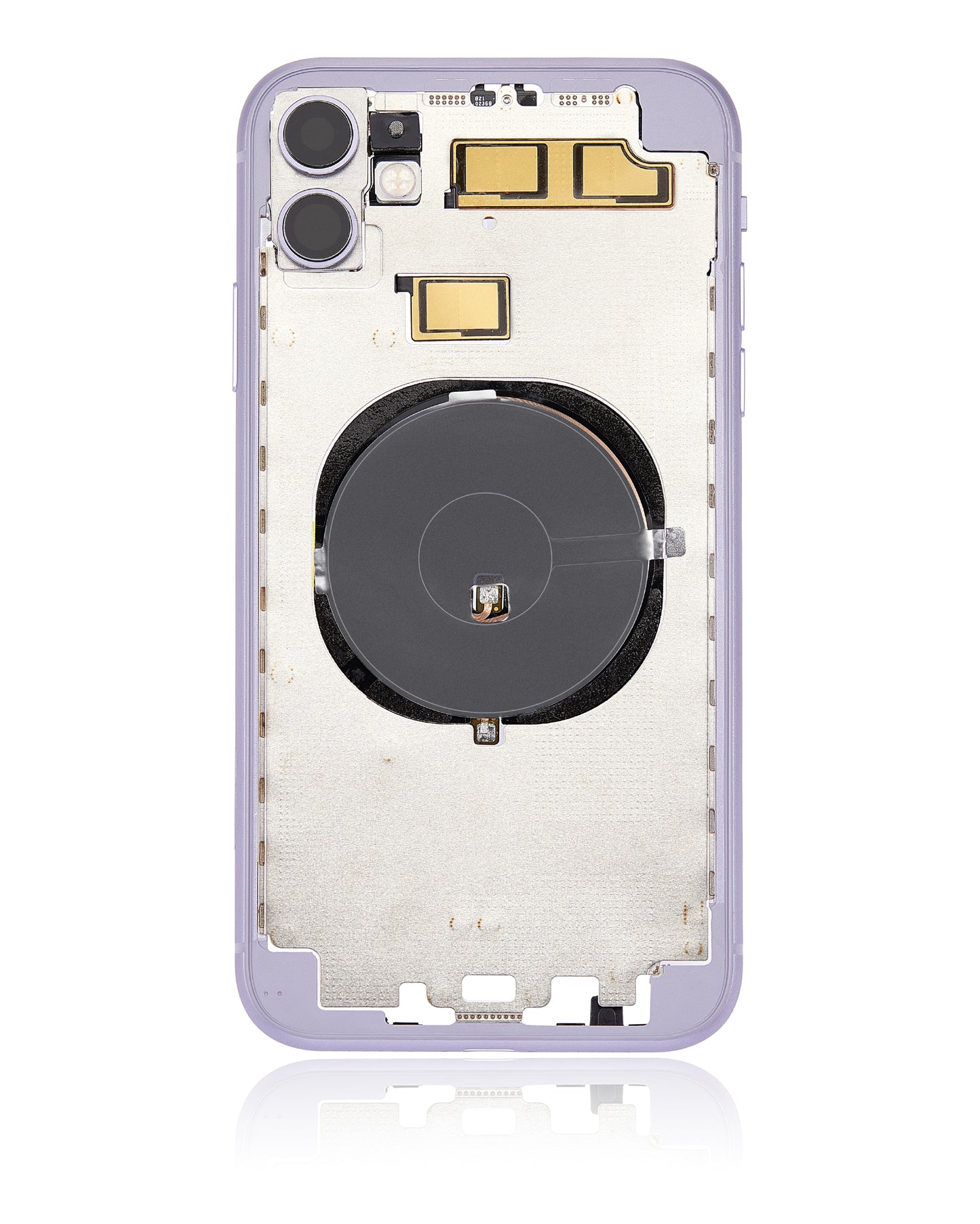 Back Housing W/ Small Components Pre-Installed (Without Back Cover) For iPhone 11 (Purple)