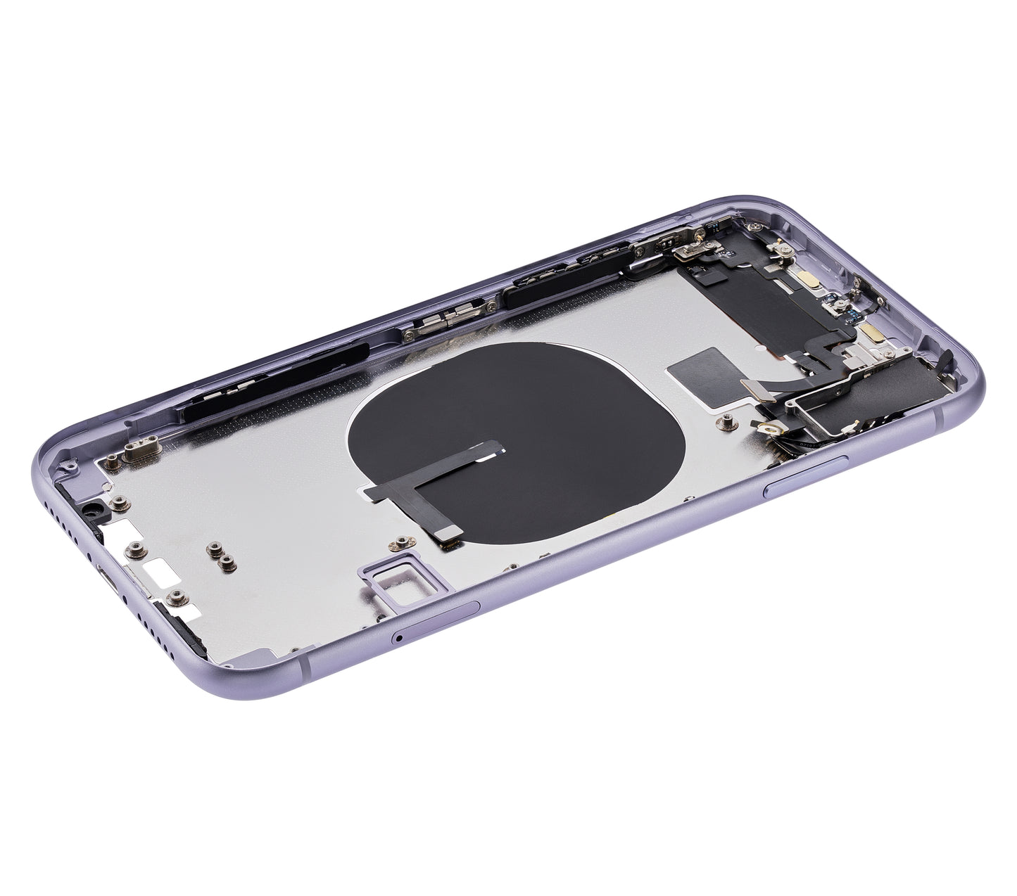 Back Housing W/ Small Components Pre-Installed (Without Back Cover) For iPhone 11 (Purple)