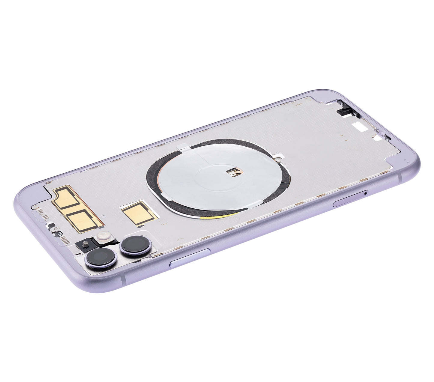 Back Housing W/ Small Components Pre-Installed (Without Back Cover) For iPhone 11 (Purple)