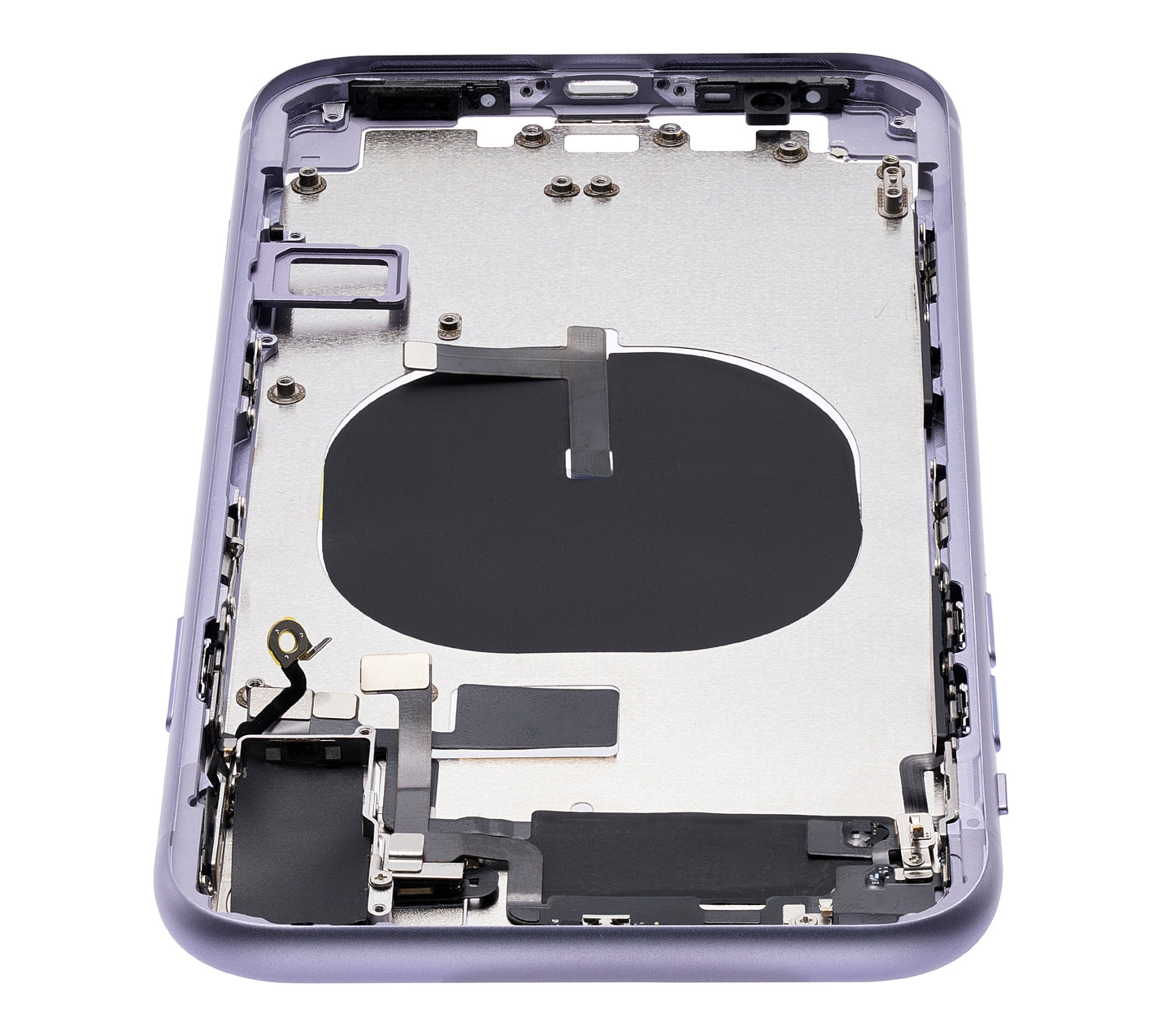 Back Housing W/ Small Components Pre-Installed (Without Back Cover) For iPhone 11 (Purple)