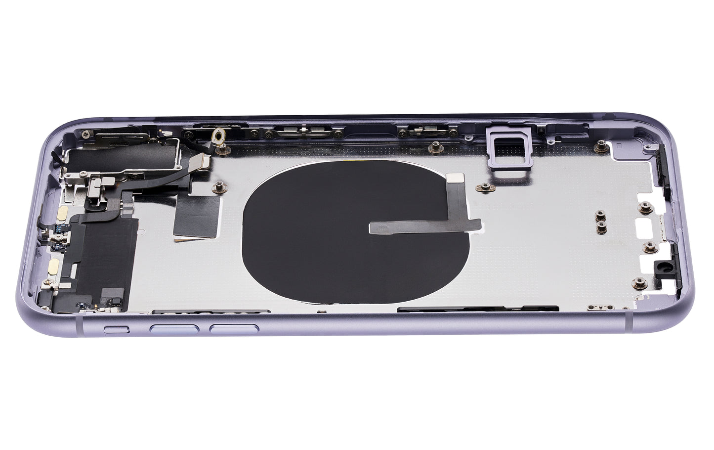 Back Housing W/ Small Components Pre-Installed (Without Back Cover) For iPhone 11 (Purple)