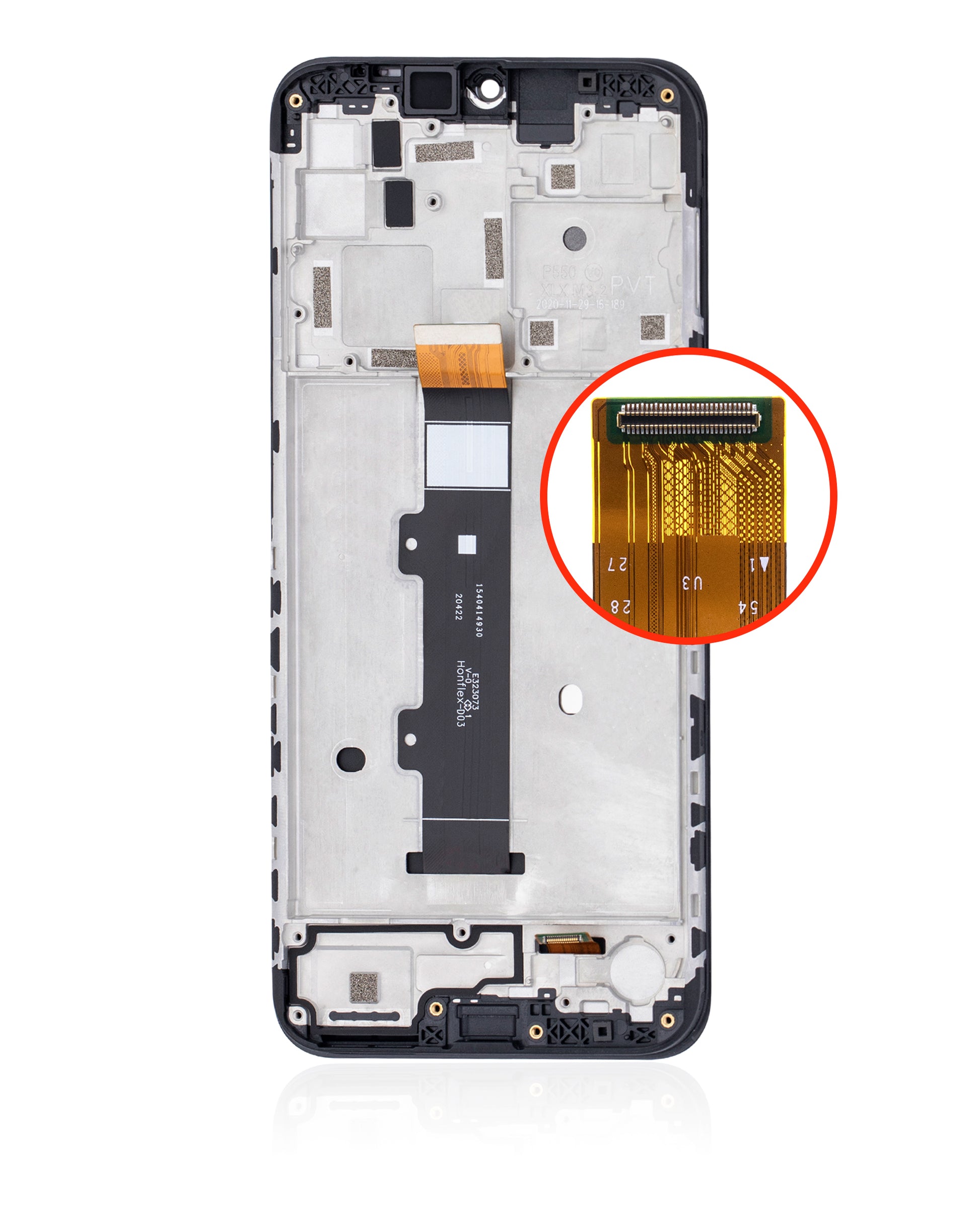 LCD Assembly With Frame For Motorola Moto G30 (XT2129 / 2021) (Refurbished) (Phantom Black) replacement part for compatible Motorola phone, SKU 107082028502, product image 7