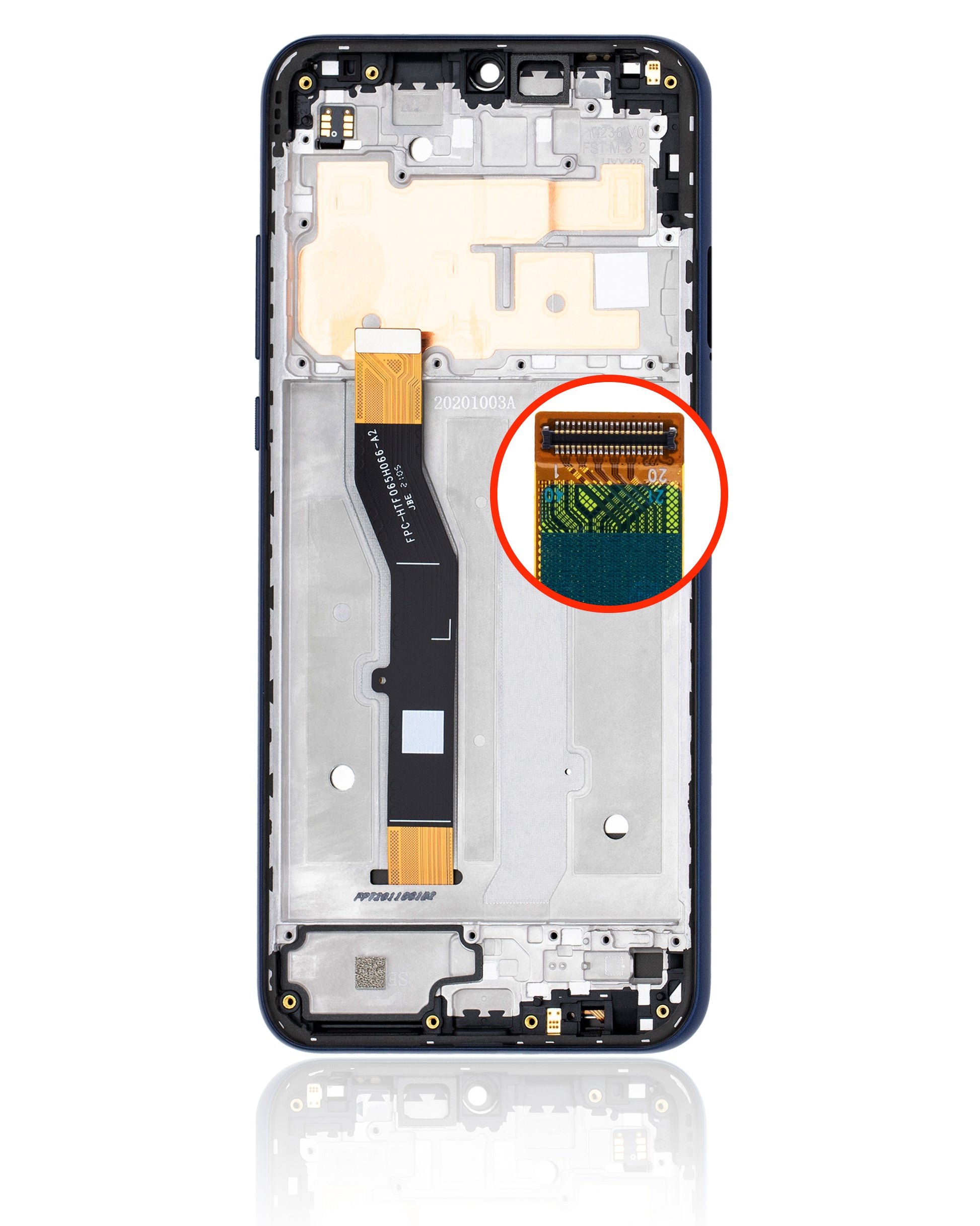 LCD Assembly With Frame For Motorola Moto G Play (XT2093 / 2021) (Refurbished) (Misty Blue) replacement part for compatible Motorola phone, SKU 107082028602, product image 7