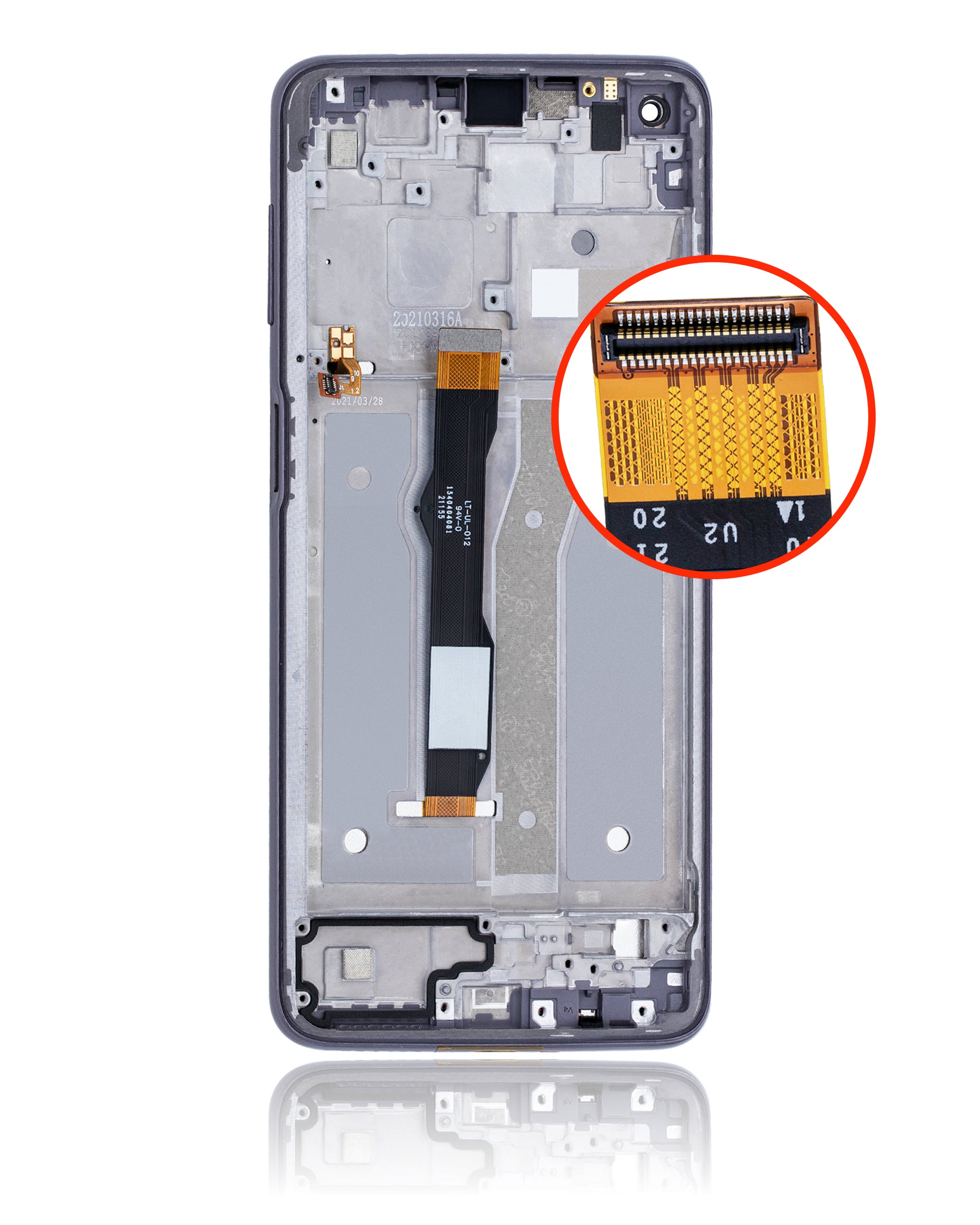 LCD Assembly With Frame For Motorola Moto G Power (XT2117 / 2021) (Refurbished) (Flash Gray) replacement part for compatible Motorola phone, SKU 107082028803, product image 8