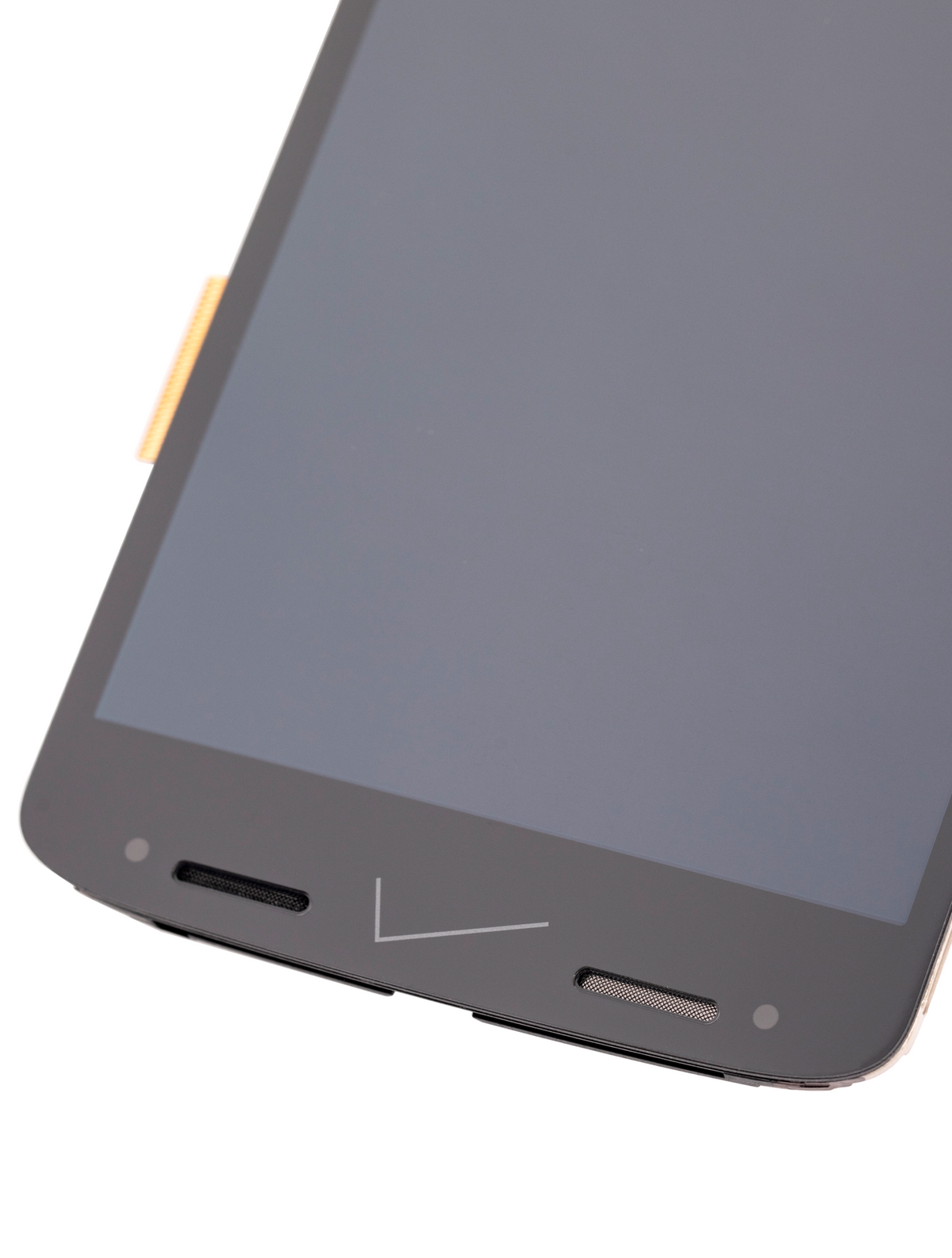 LCD Assembly With Frame for Motorola Droid Turbo 2 (XT1585 / 2015) Refurbished Black - phone repair part product angle, SKU 107082030502, image 10