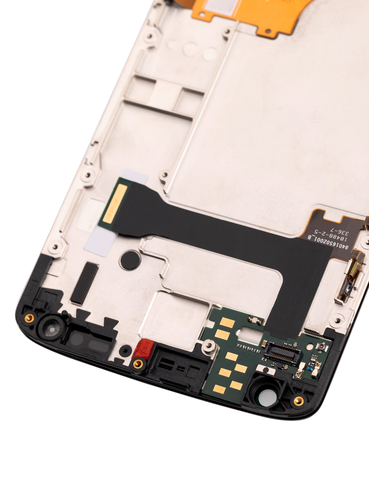 LCD Assembly With Frame for Motorola Droid Turbo 2 (XT1585 / 2015) Refurbished Black - phone replacement part close-up, SKU 107082030502, image 3