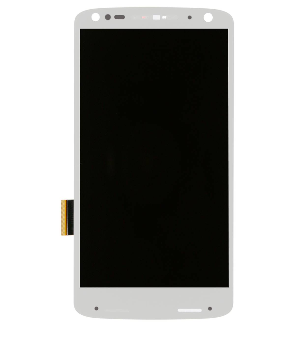LCD Assembly Without Frame for Motorola Droid Turbo 2 (XT1585 / 2015) Refurbished White - phone replacement part close-up, SKU 107082030503, image 3