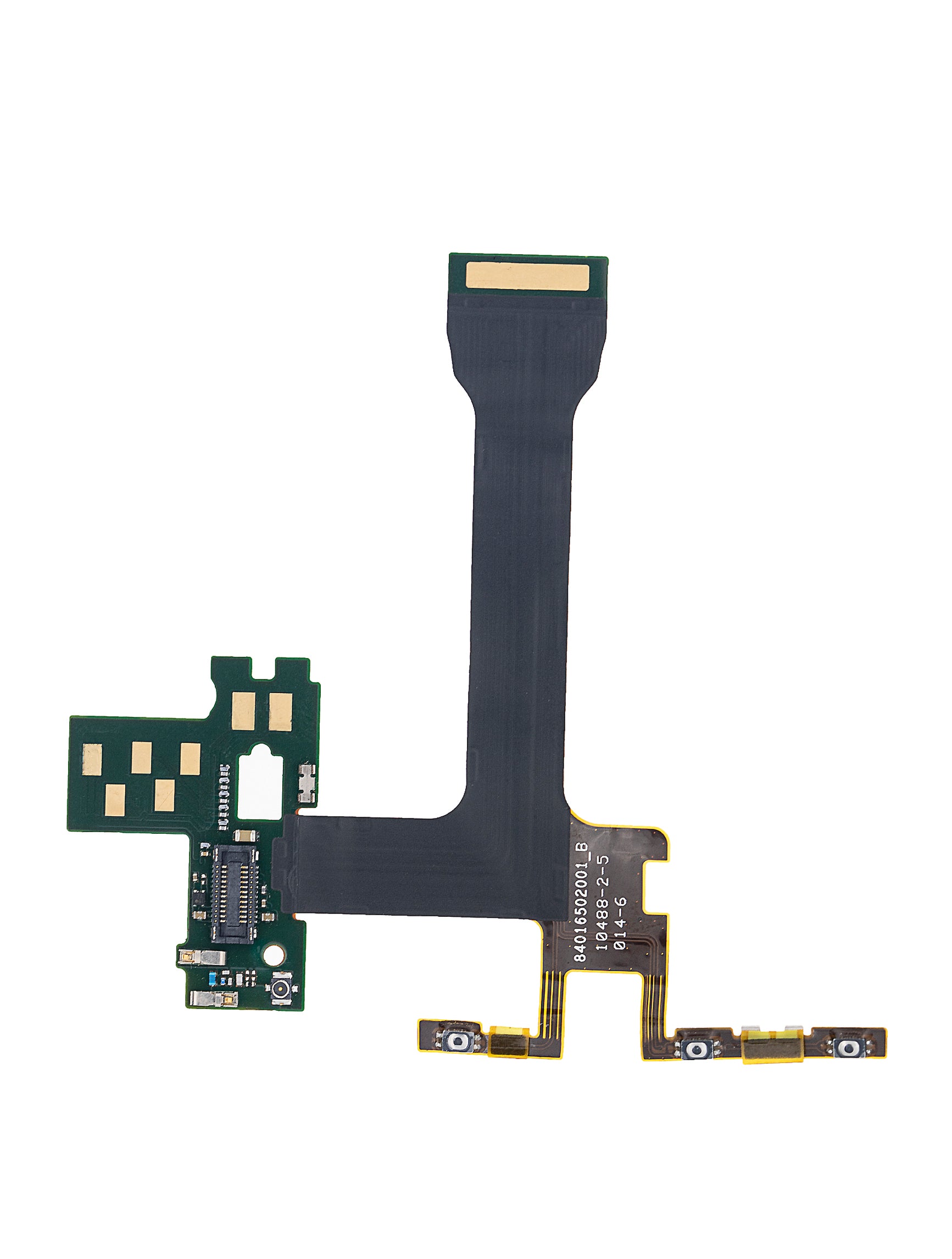 Power & Volume Flex Cable for Motorola Droid Turbo 2 (XT1585 / 2015) - repair component detail angle, SKU 107082030530, image 4