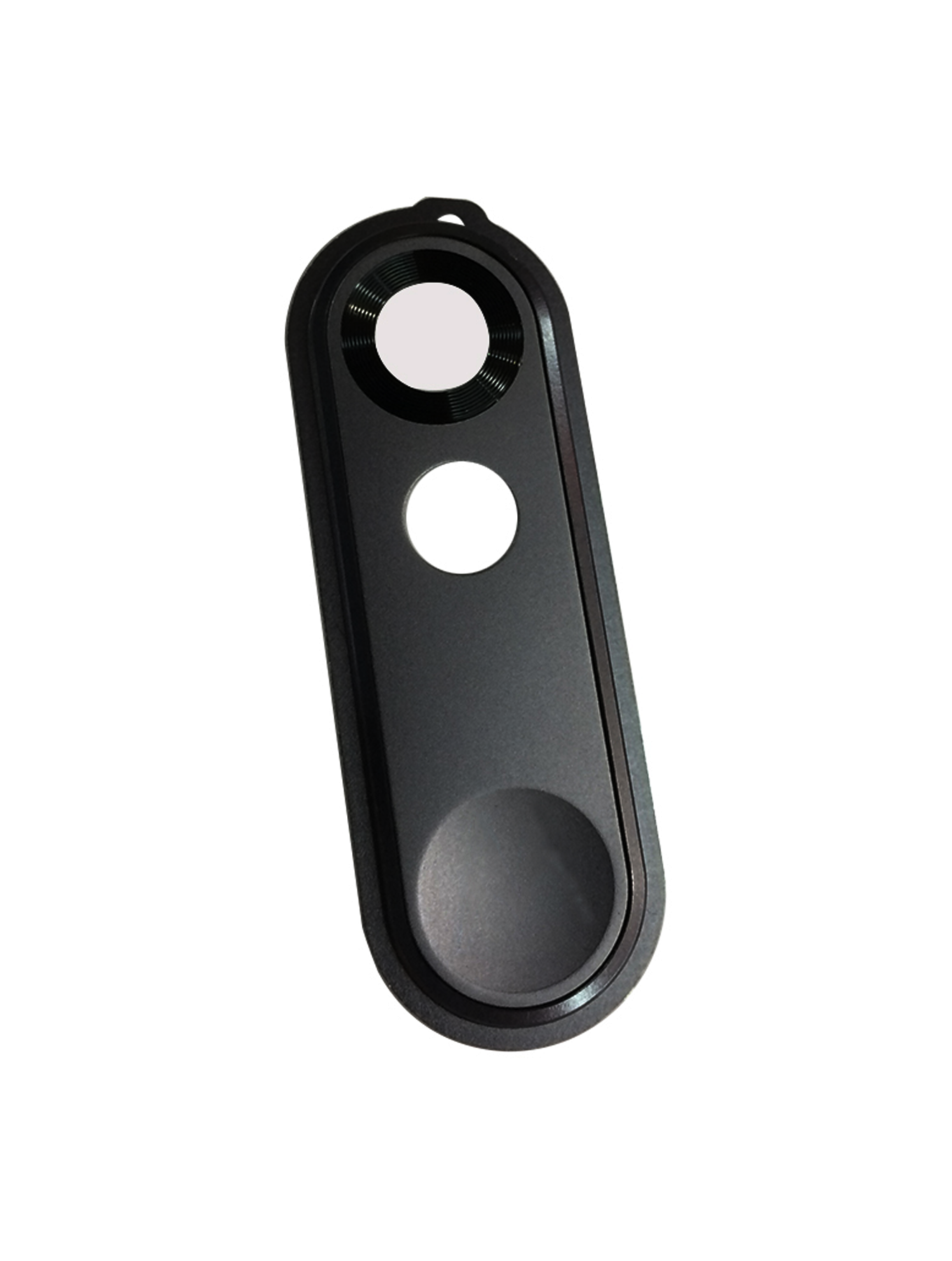 Back Camera Lens Cover for Motorola Droid Turbo 2 (XT1585 / 2015) Black - phone replacement part close-up, SKU 107082030540, image 3