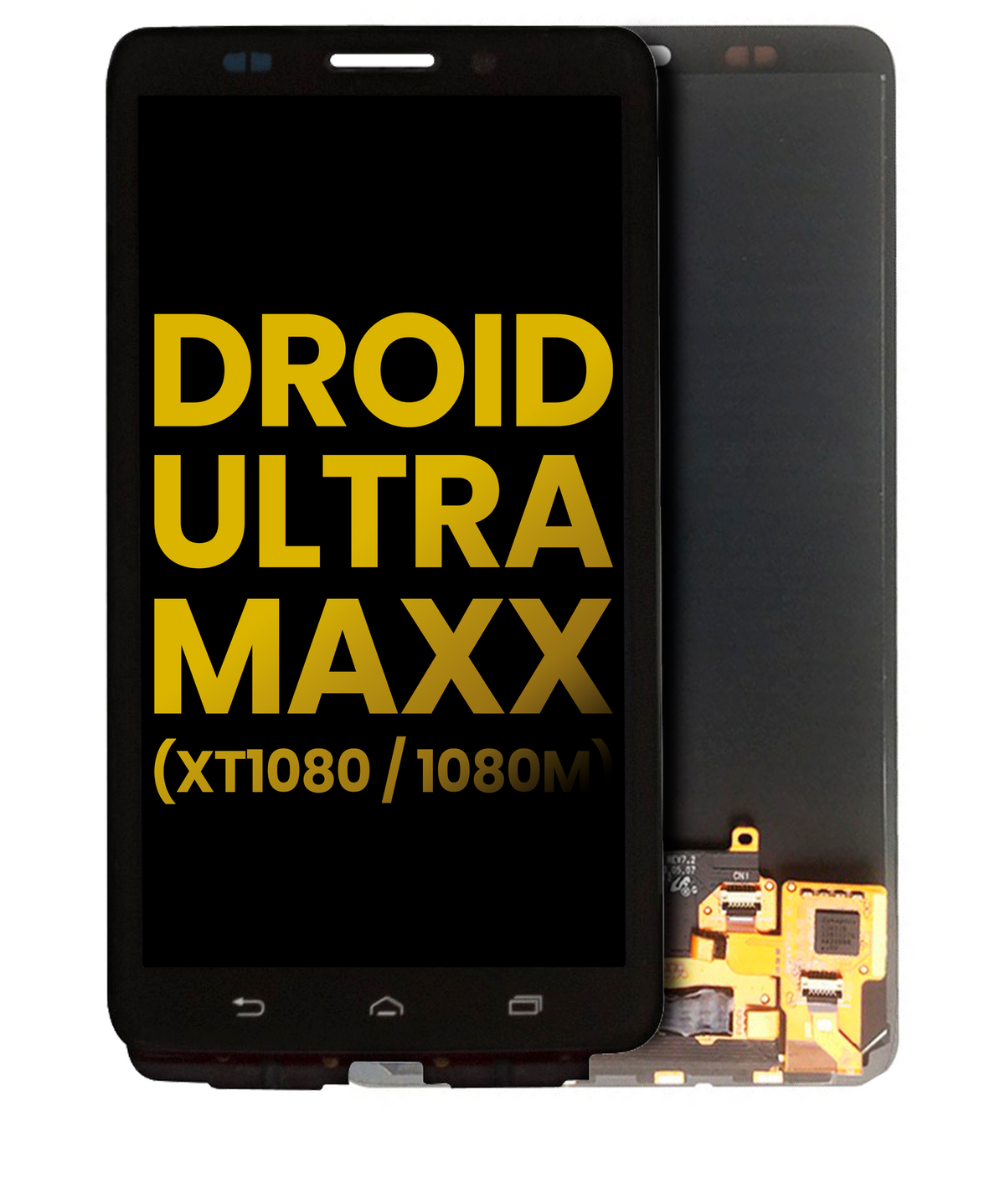 LCD Assembly Without Frame for Motorola Droid Maxx (XT1080 / 2013) Black - replacement component front view, SKU 107082030601, image 1