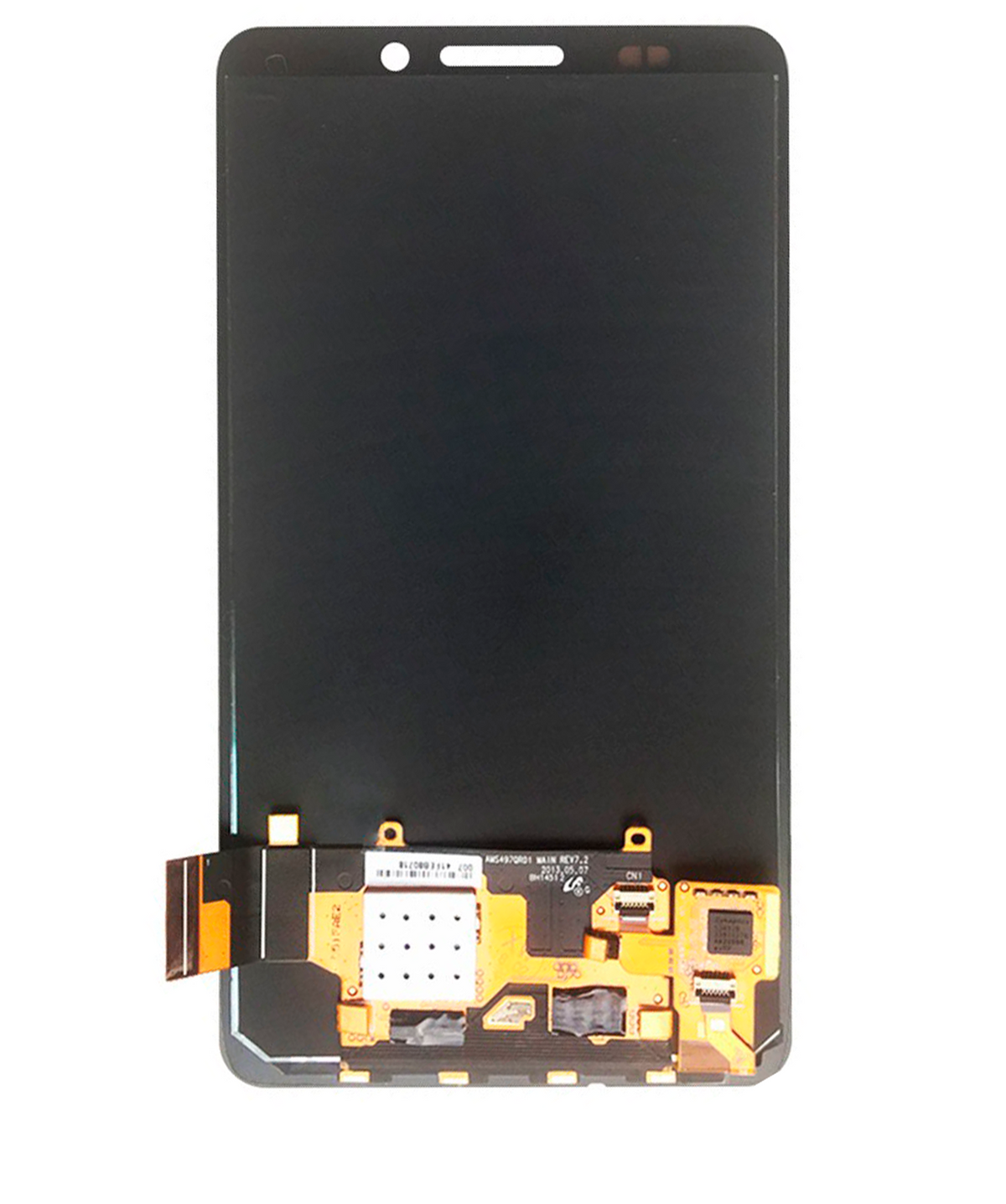 LCD Assembly Without Frame for Motorola Droid Maxx (XT1080 / 2013) White - Motorola repair part alternate view, SKU 107082030602, image 2