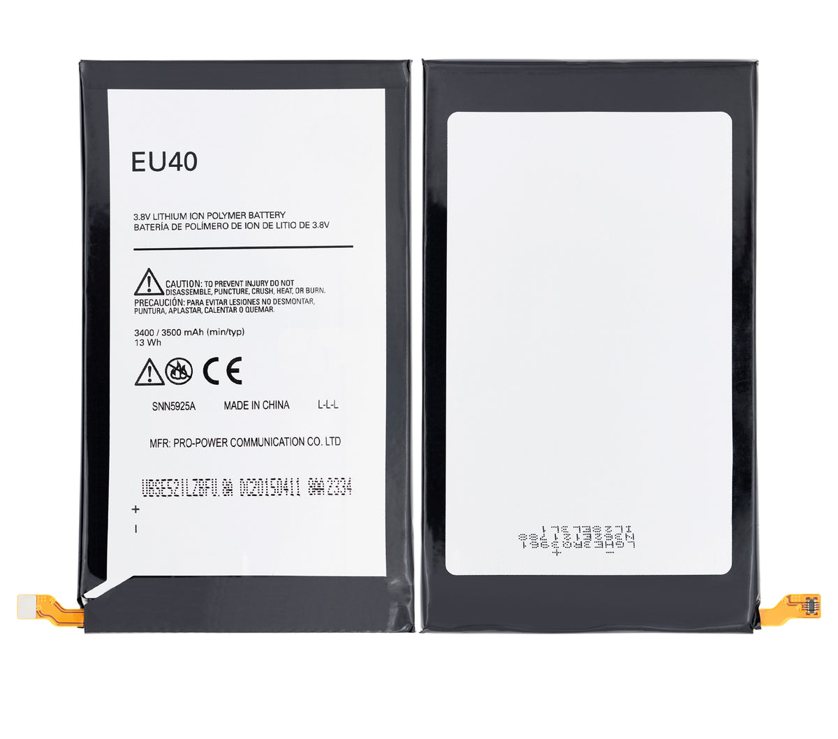 Replacement Battery for Motorola Droid Maxx (XT1080 / 2013) - Motorola repair part alternate view, SKU 107082030628, image 2