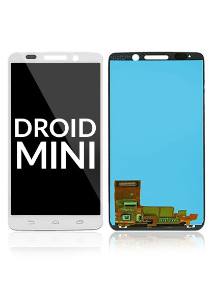 LCD Assembly Without Frame for Motorola Droid Mini (XT1030 / 2013) Refurbished White - replacement component front view, SKU 107082030702, image 1