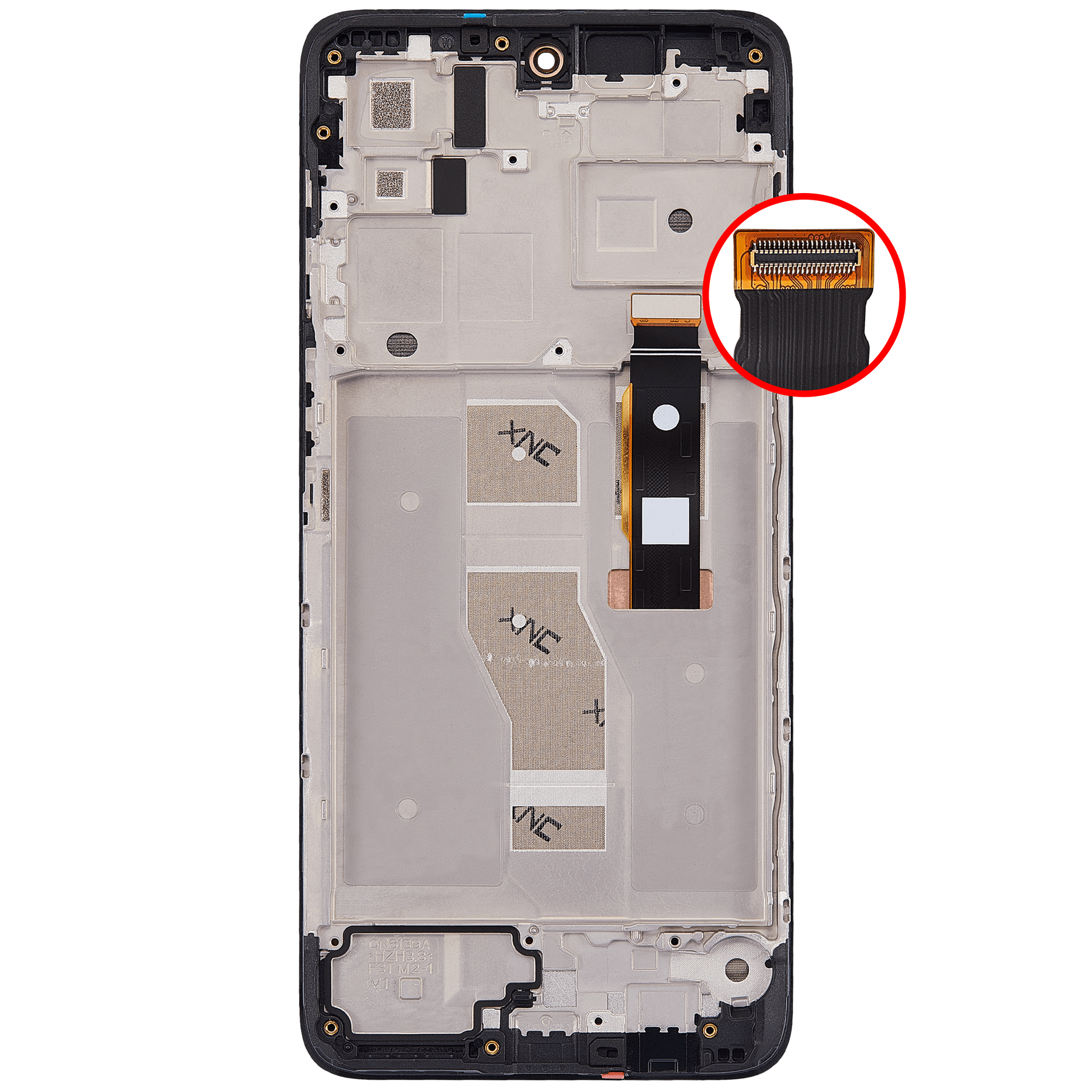 OLED Assembly With Frame For Motorola Moto G52 (XT2221 / 2022) (Refurbished) (All Colors) replacement part SKU 107082030705 image 8