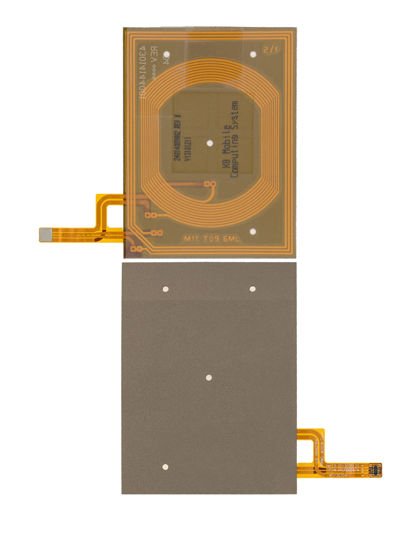 Wireless NFC Charging Flex for Motorola Droid Maxx (XT1080 / 2013) - Motorola repair part alternate view, SKU 107082030927, image 2