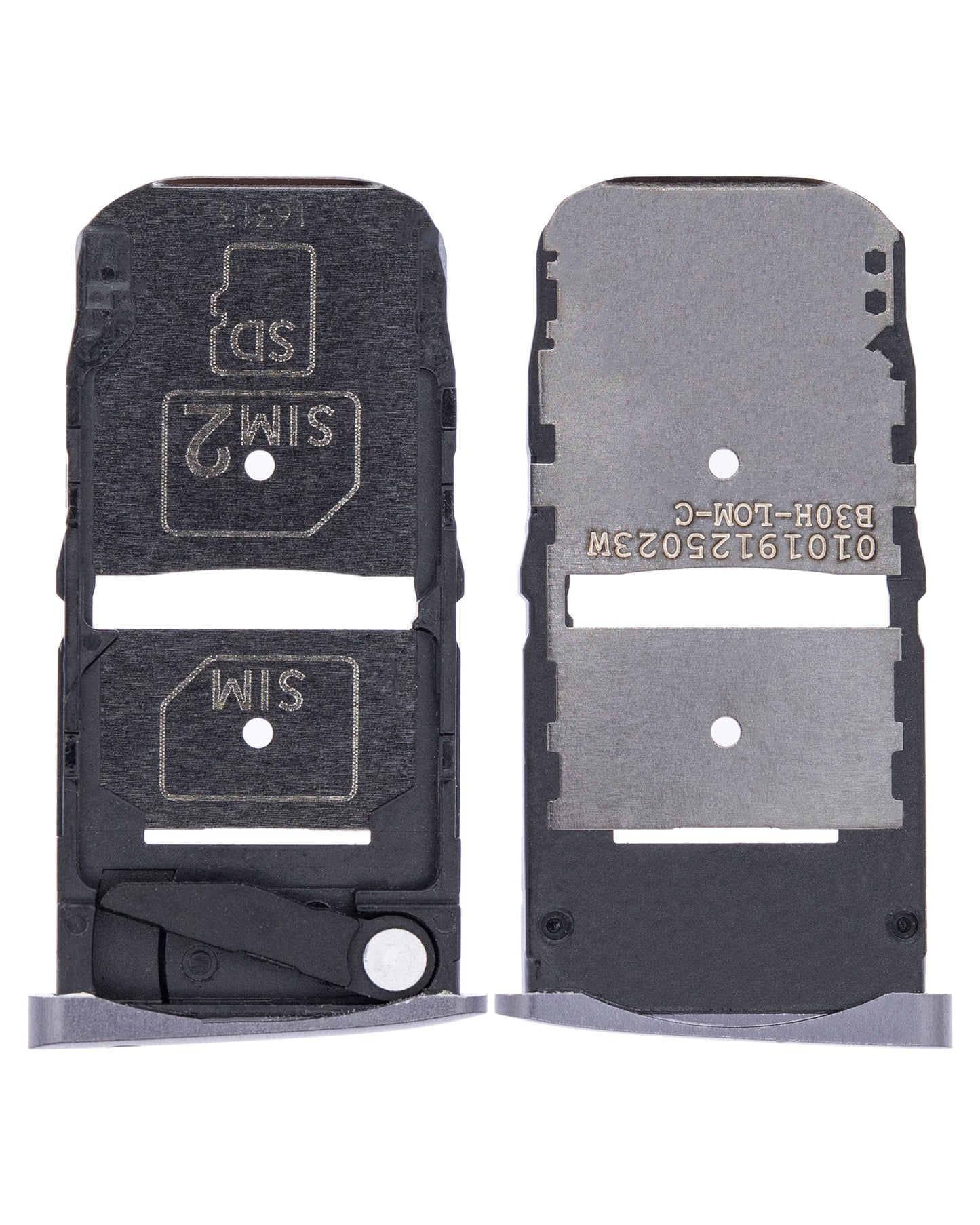 Sim Card Tray For Motorola Moto Z Force Droid (XT1650-02 / 2016) (Black) - Motorola replacement part, secondary detail view, SKU 107082031212