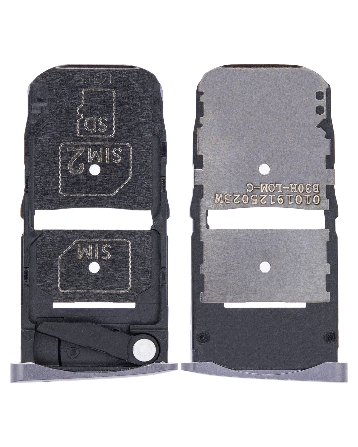 Sim Card Tray For Motorola Moto Z Force Droid (XT1650-02 / 2016) (Black) - Motorola replacement part, secondary detail view, SKU 107082031212