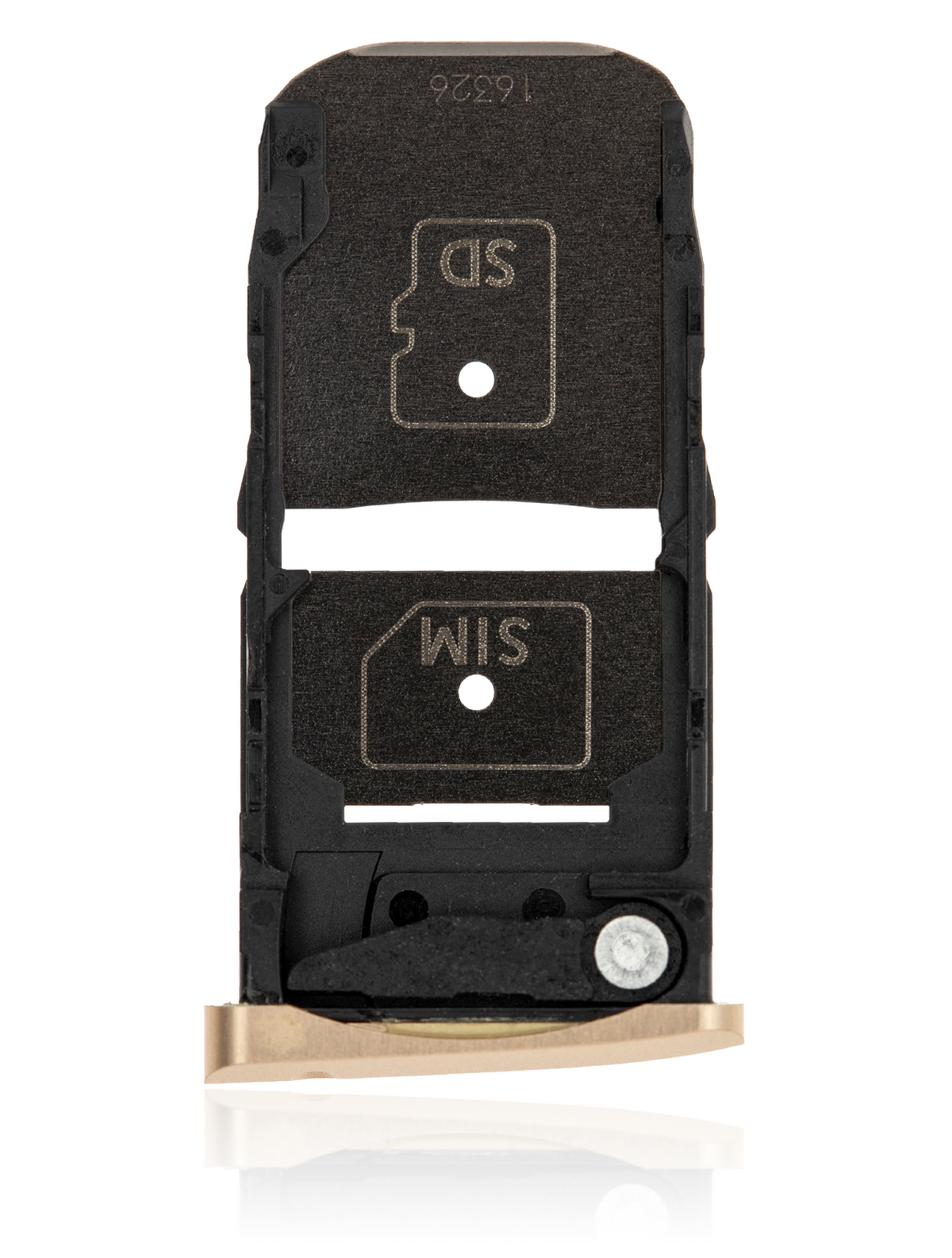 Sim Card Tray For Motorola Moto Z Force Droid (XT1650-02 / 2016) (Gold) - Motorola replacement part, component detail view, SKU 107082031213