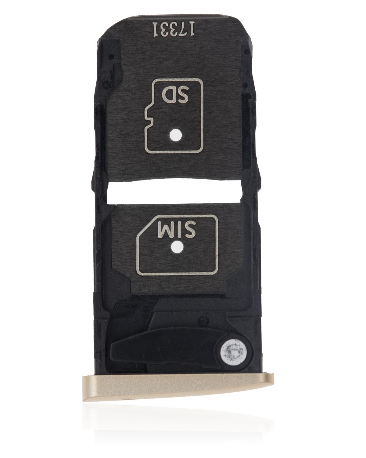 Sim Card Tray For Motorola Moto Z Droid (XT1650-01 / 2016) (Gold) - Motorola replacement part, alternate repair part view, SKU 107082031311
