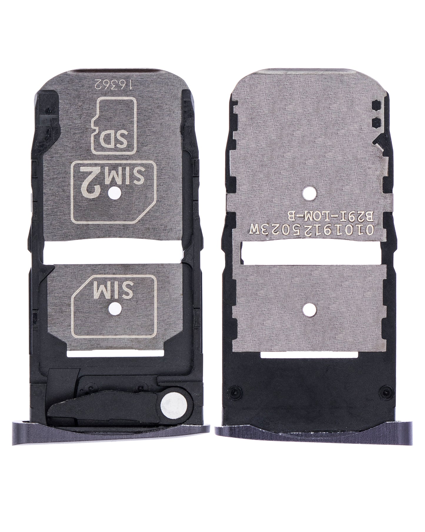 Sim Card Tray For Motorola Moto Z Droid (XT1650-01 / 2016) (Black) - Motorola replacement part, alternate repair part view, SKU 107082031312
