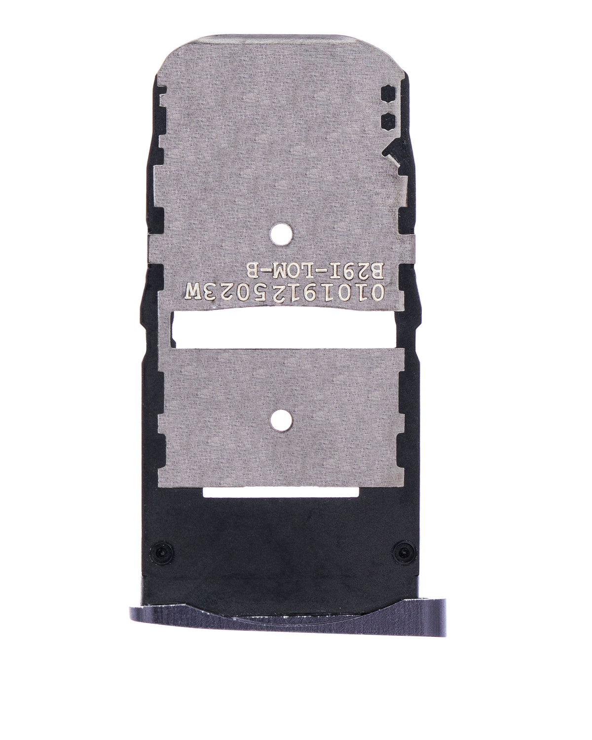 Sim Card Tray For Motorola Moto Z Droid (XT1650-01 / 2016) (Black) - Motorola replacement part, component detail view, SKU 107082031312