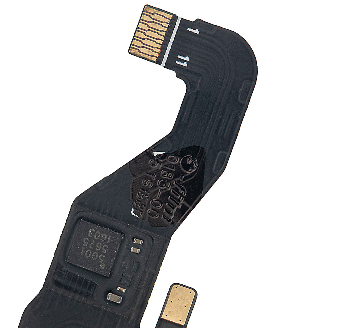 Home Button Flex Cable For Motorola Moto Z Droid (XT1650 / 2016) (White) - Motorola replacement part, close-up replacement part view, SKU 107082031331