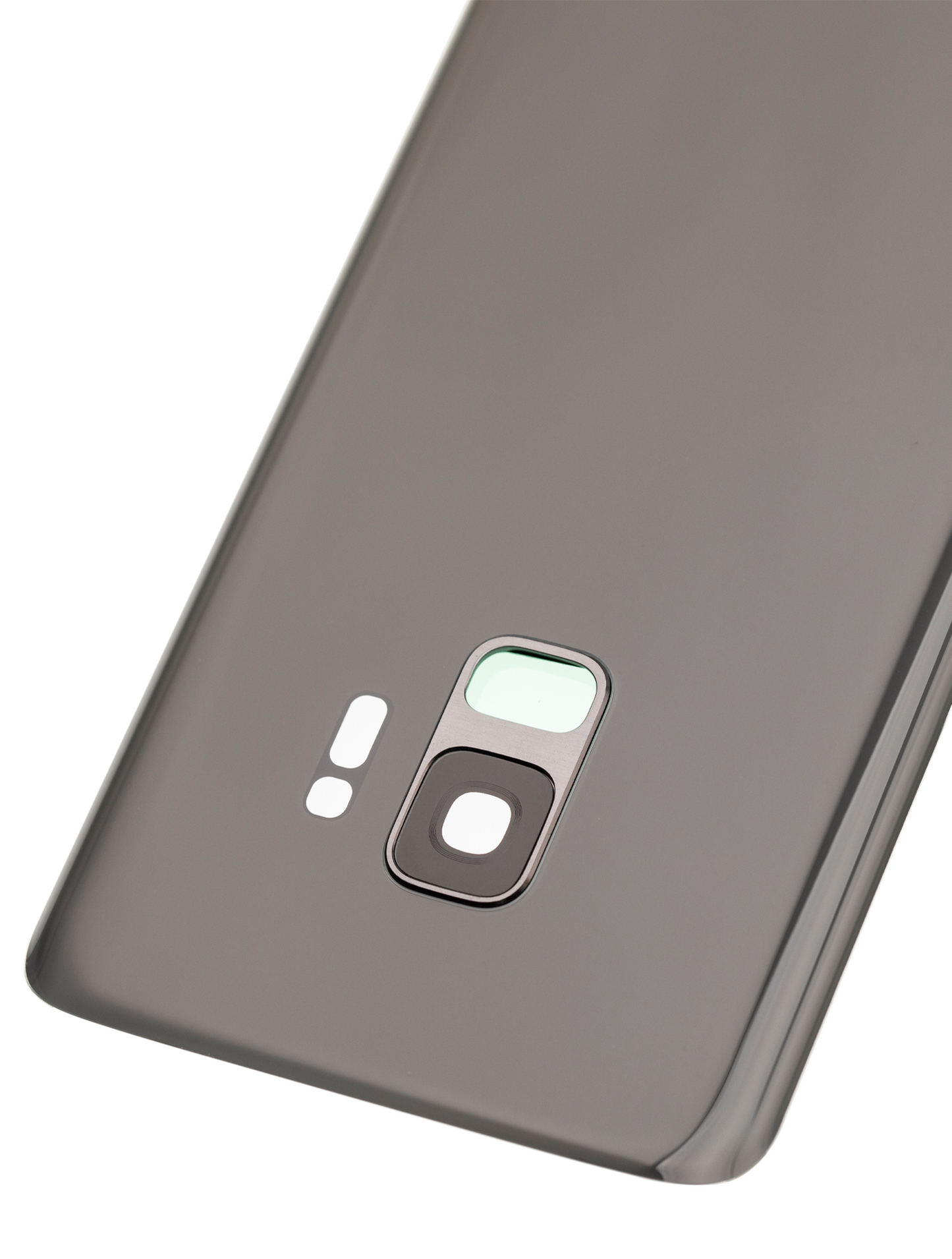 Back Cover Glass With Camera Lens For Samsung Galaxy S9 (No Logo) (Aftermarket Plus) (Silver)