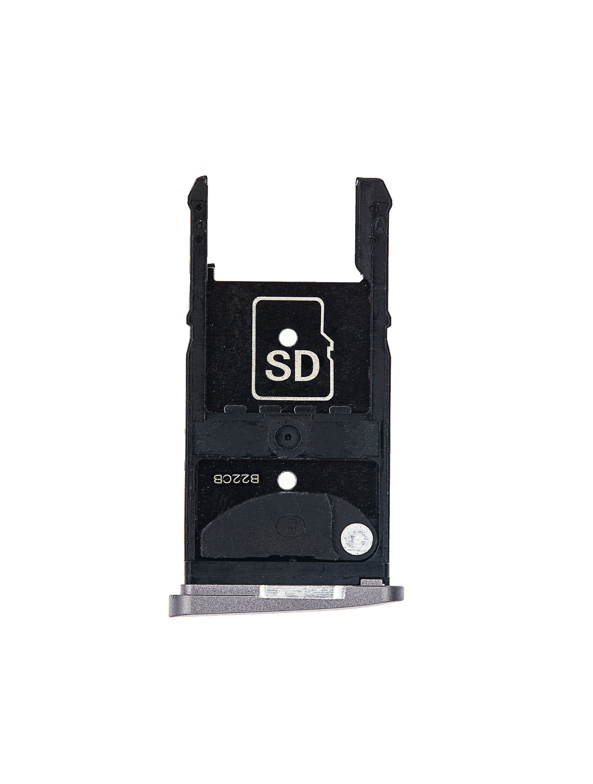 Sim Card Tray For Motorola Moto Z Play Droid (XT1635 / 2016) (Black) - Motorola replacement part, close-up replacement part view, SKU 107082031411