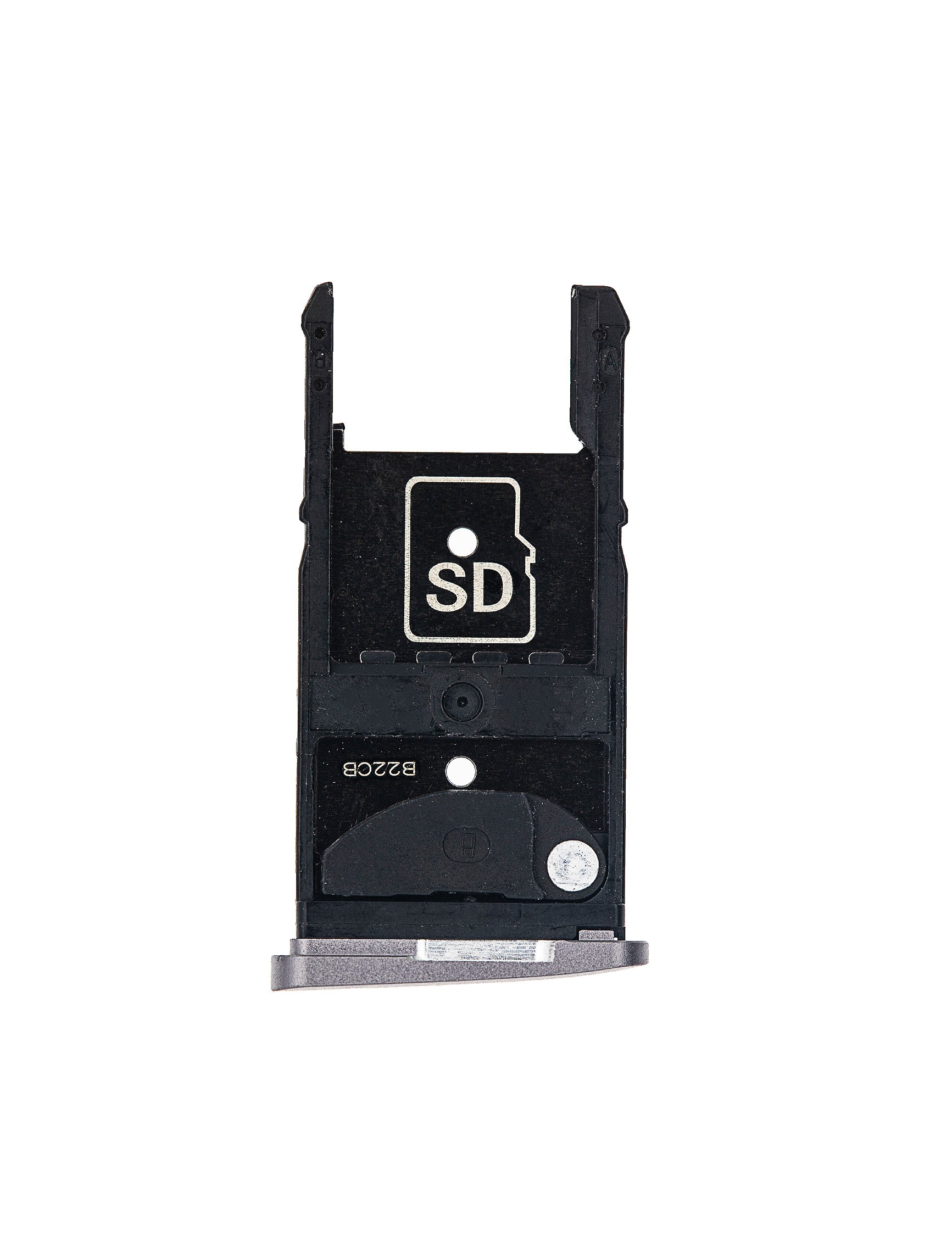 Sim Card Tray For Motorola Moto Z Play Droid (XT1635 / 2016) (Black) - Motorola replacement part, close-up replacement part view, SKU 107082031411