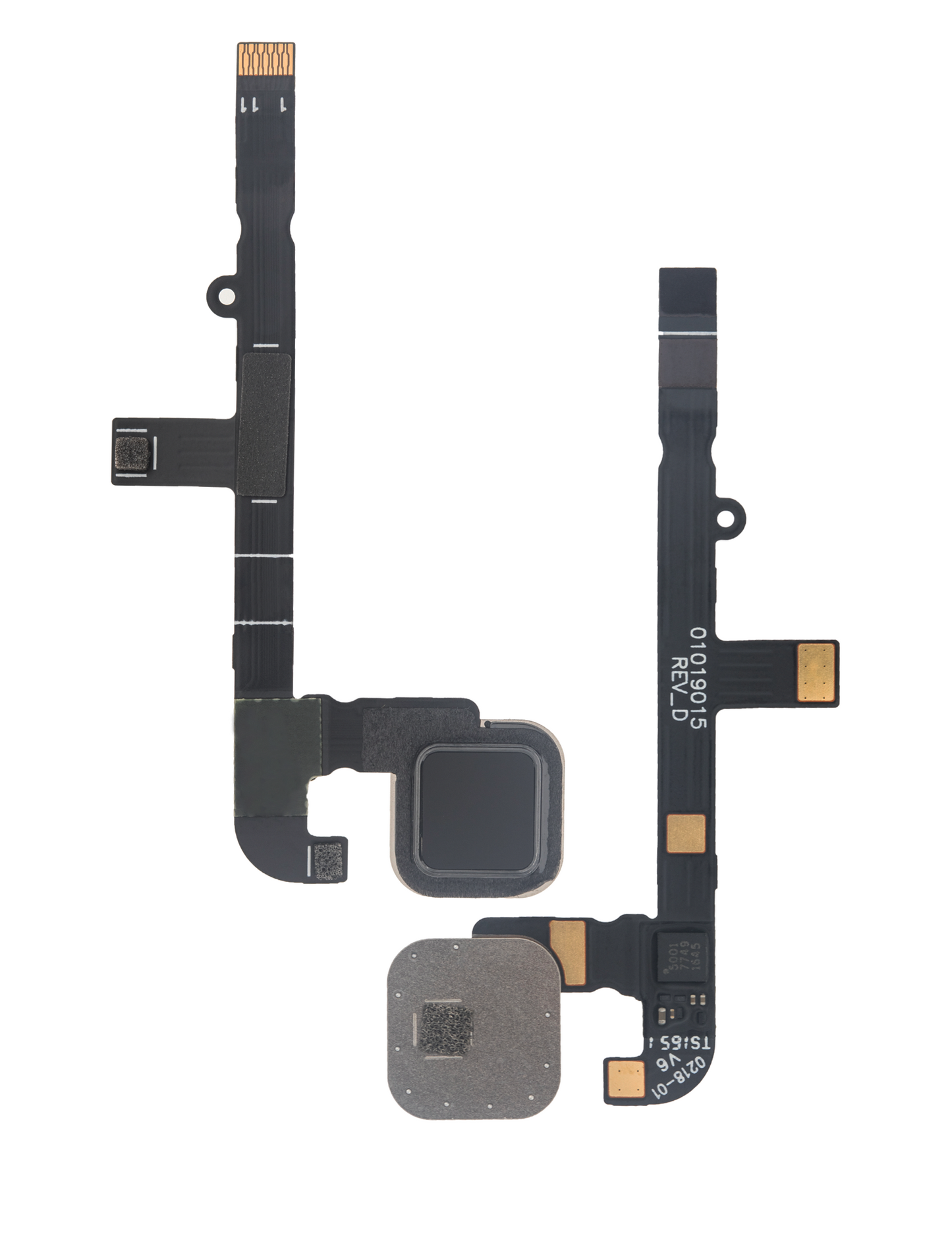 Home Button With Flex Cable For Motorola Moto Z Play Droid (XT1635 / 2016) (Black) - Motorola replacement part, alternate repair part view, SKU 107082031419