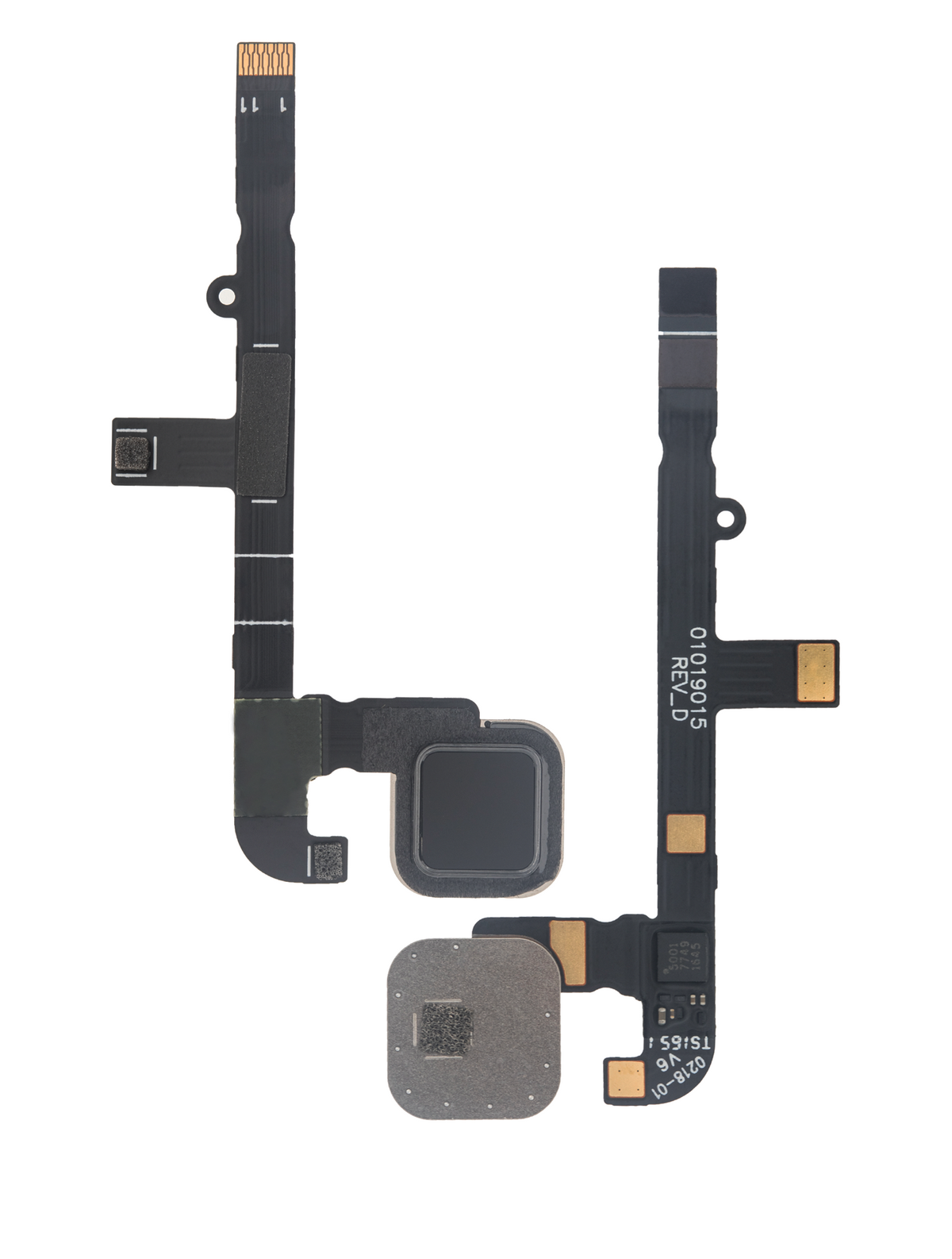 Home Button With Flex Cable For Motorola Moto Z Play Droid (XT1635 / 2016) (Black) - Motorola replacement part, alternate repair part view, SKU 107082031419