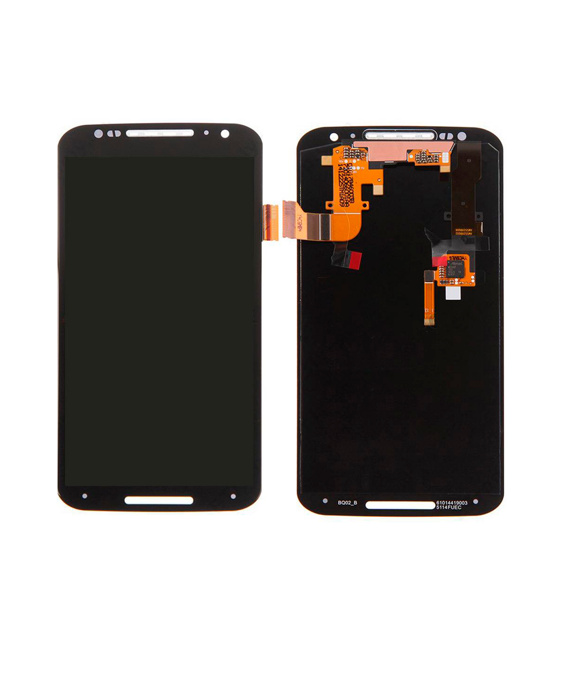 LCD Assembly Without Frame For Motorola Moto X2 (XT1096 / 2014) (Refurbished) (Black) - Motorola phone replacement part, component detail view, SKU 107082032901
