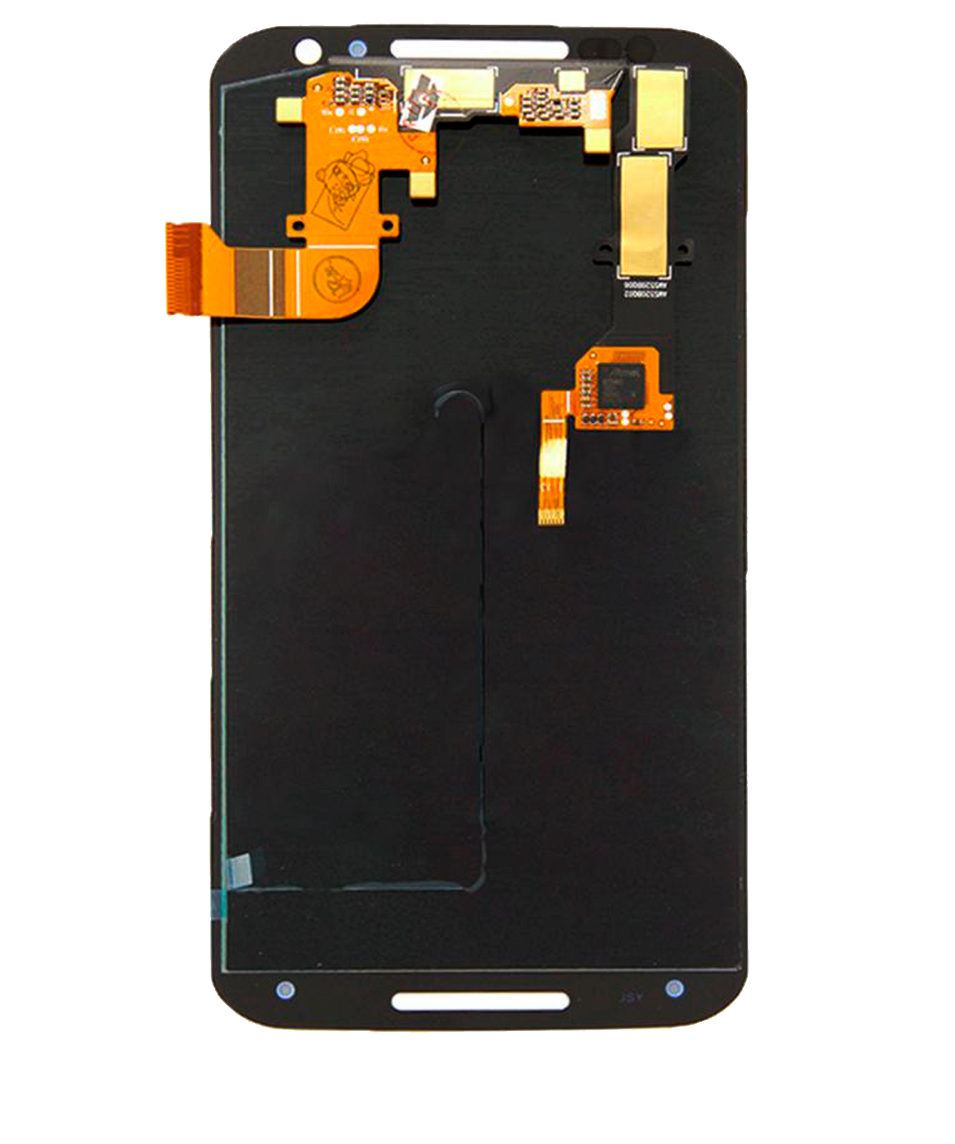 LCD Assembly Without Frame For Motorola Moto X2 (XT1096 / 2014) (Refurbished) (Black) - Motorola phone replacement part, close-up repair part view, SKU 107082032901