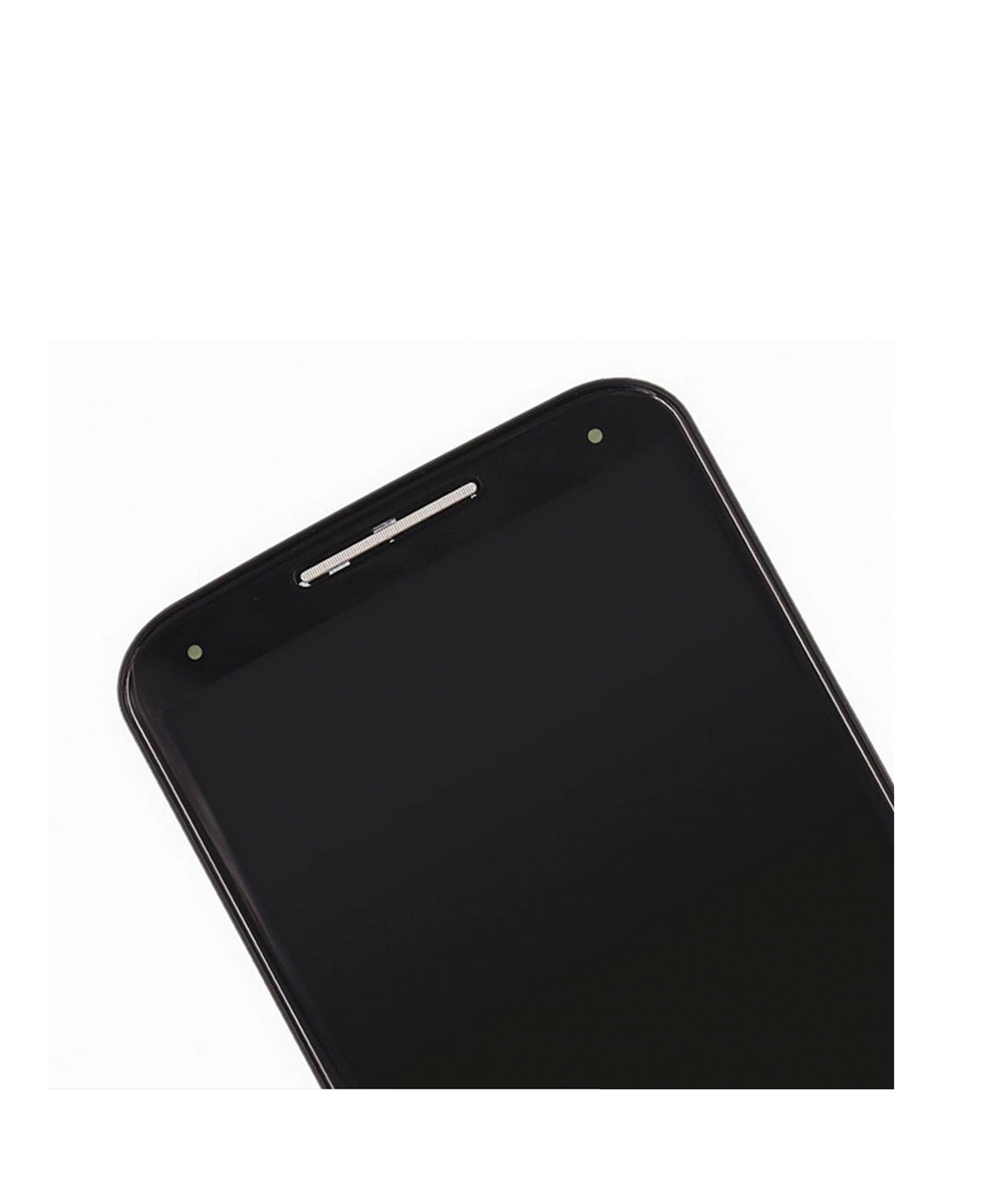 LCD Assembly With Frame For Motorola Moto X2 (XT1096 / 2014) (Refurbished) (Black) - Motorola phone replacement part, close-up repair part view, SKU 107082032903