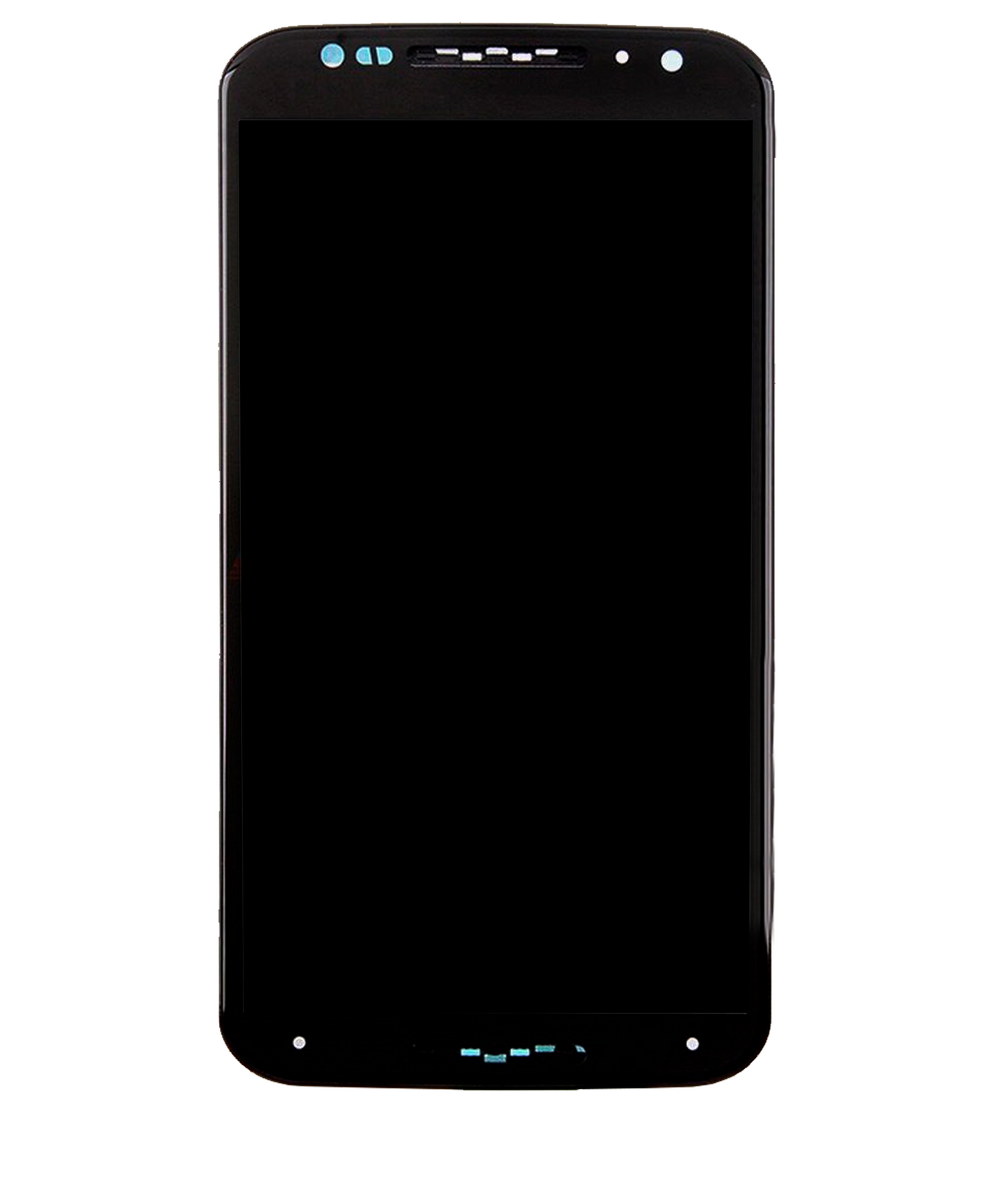 LCD Assembly With Frame For Motorola Moto X2 (XT1096 / 2014) (Refurbished) (Black) - Motorola phone replacement part, alternate repair view, SKU 107082032903