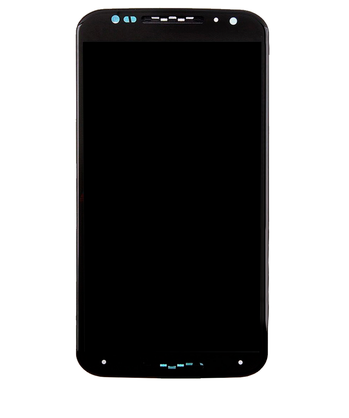 LCD Assembly With Frame For Motorola Moto X2 (XT1096 / 2014) (Refurbished) (Black) - Motorola phone replacement part, alternate repair view, SKU 107082032903