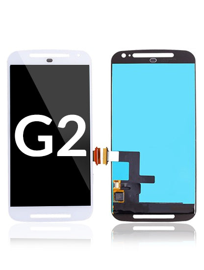 LCD Assembly Without Frame For Motorola Moto G2 (XT1068 / 2014) (White) | compatible mobile phone replacement part | SKU 107082033902 | product image 1