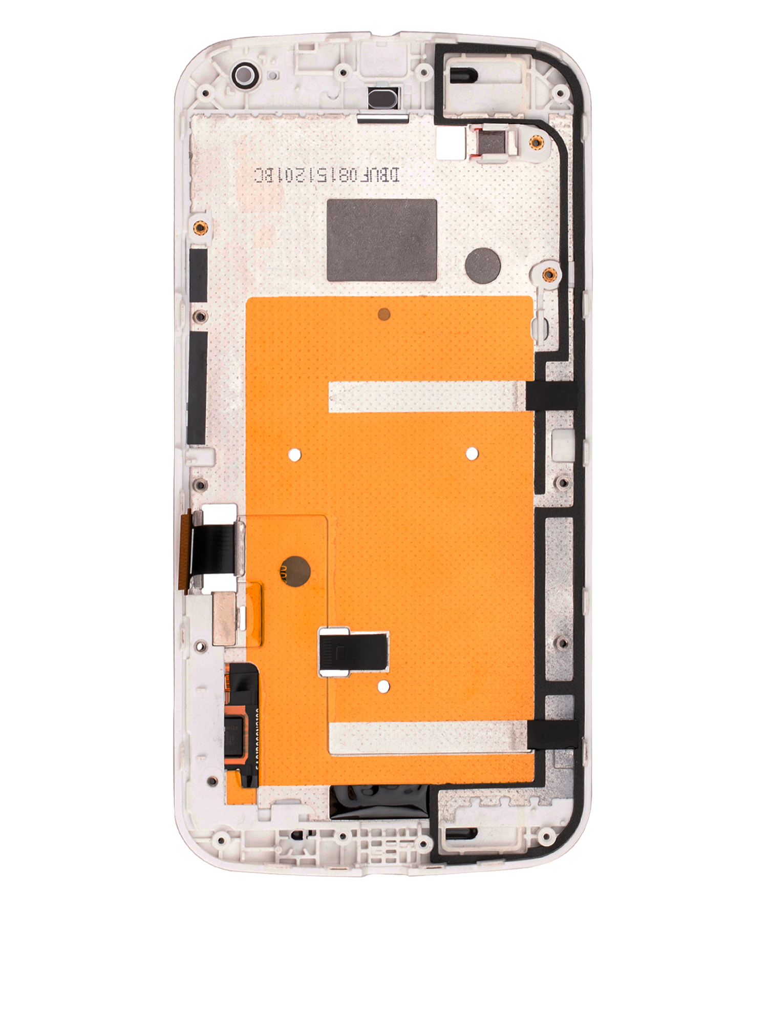 LCD Assembly With Frame For Motorola Moto G2 (XT1064 / XT1068 / XT1069 / 2014) (Refurbished) (White) | compatible mobile phone replacement part | SKU 107082033904 | product image 7