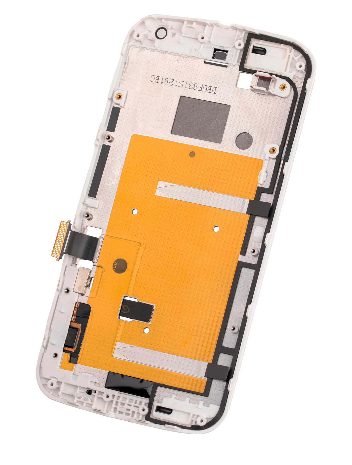 LCD Assembly With Frame For Motorola Moto G2 (XT1064 / XT1068 / XT1069 / 2014) (Refurbished) (White) | compatible mobile phone replacement part | SKU 107082033904 | product image 2